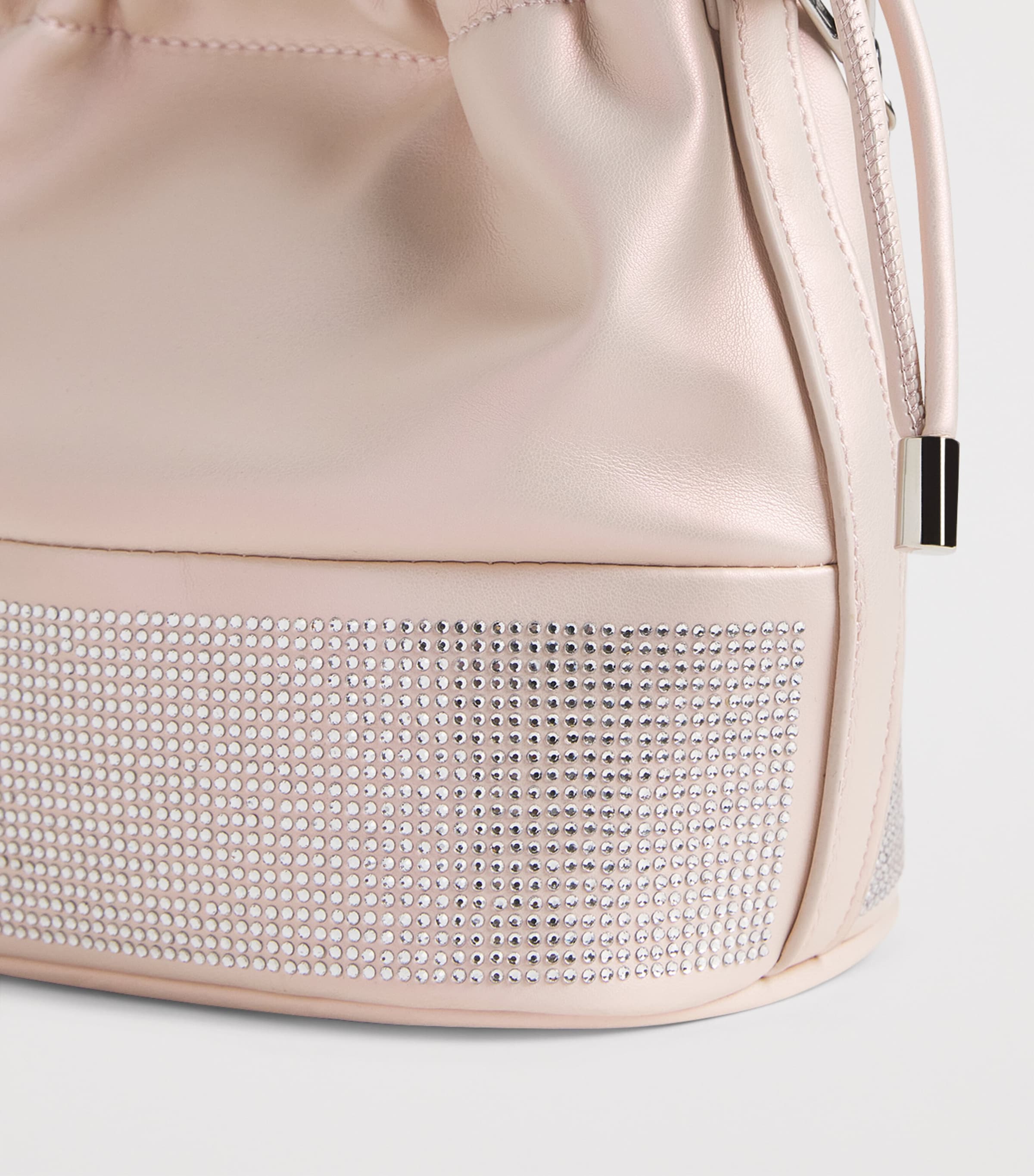 Monnalisa Embellished Bucket Bag Antique Pink Image 3