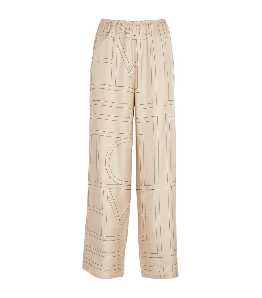 Silk Monogram Trousers IVORY MONOGRAM 926 Image 1