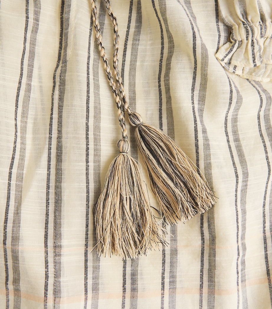 Cotton Paros Cover-Up Blouse COWRIE STRIPE Image 5