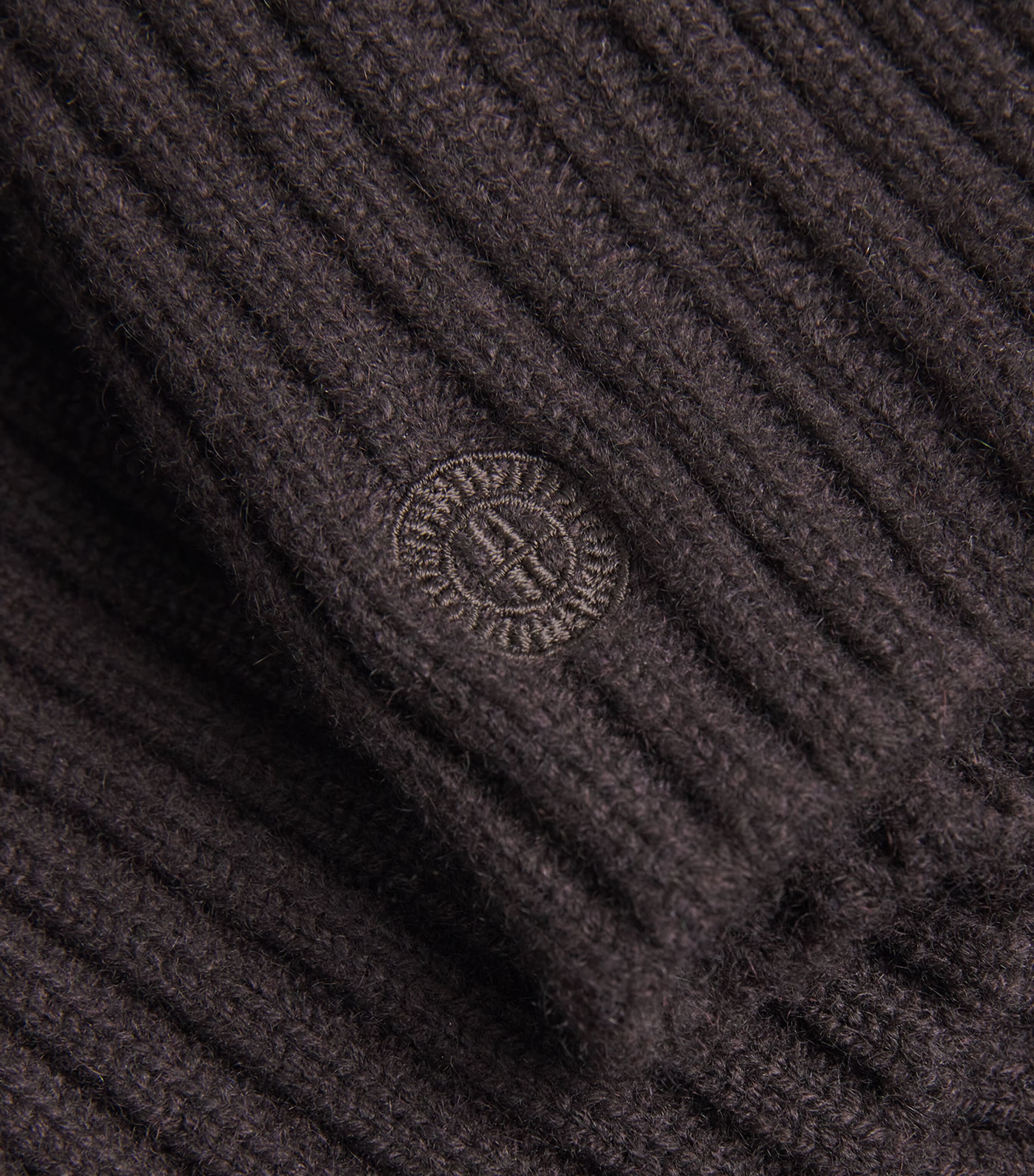 Cashmere Longline Cardigan DARK BROWN Image 5