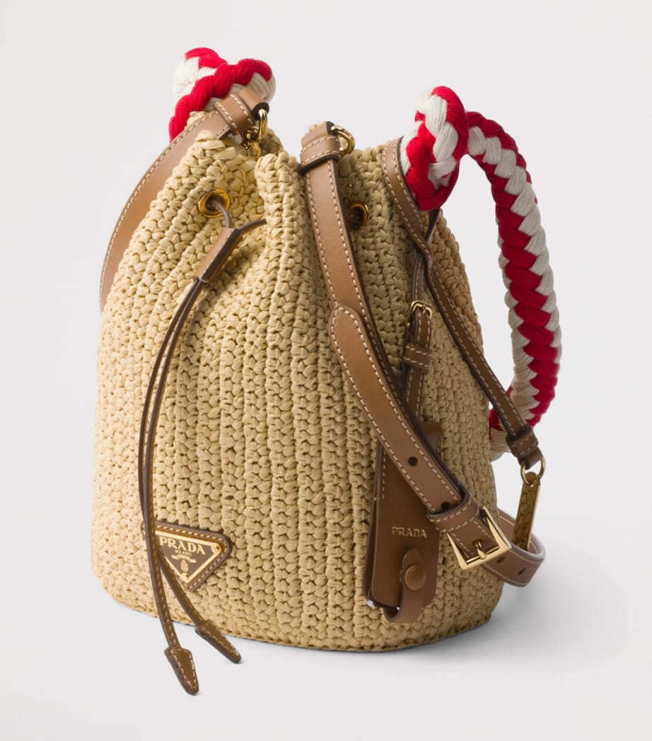 Prada Mini Crochet Bucket Bag Image 2