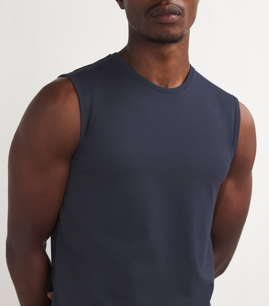 Cotton-Blend Daily Comfort Muscle Shirt (Pack of 2) 6366/MIDNIGHT Image 4