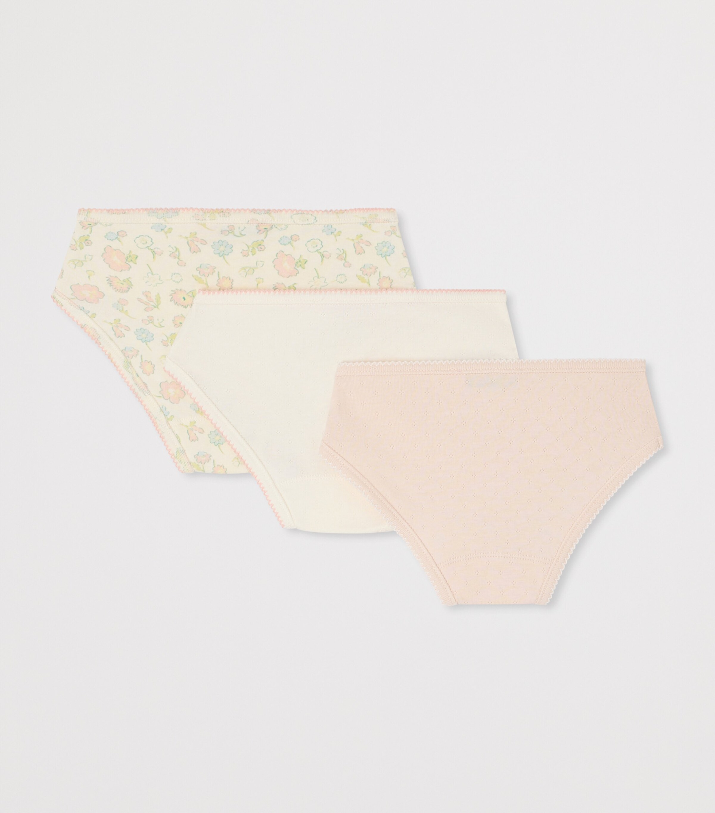 Bonpoint Set of 3 Cotton Knickers (4-12 Years) Fl Rose Fard Image 2