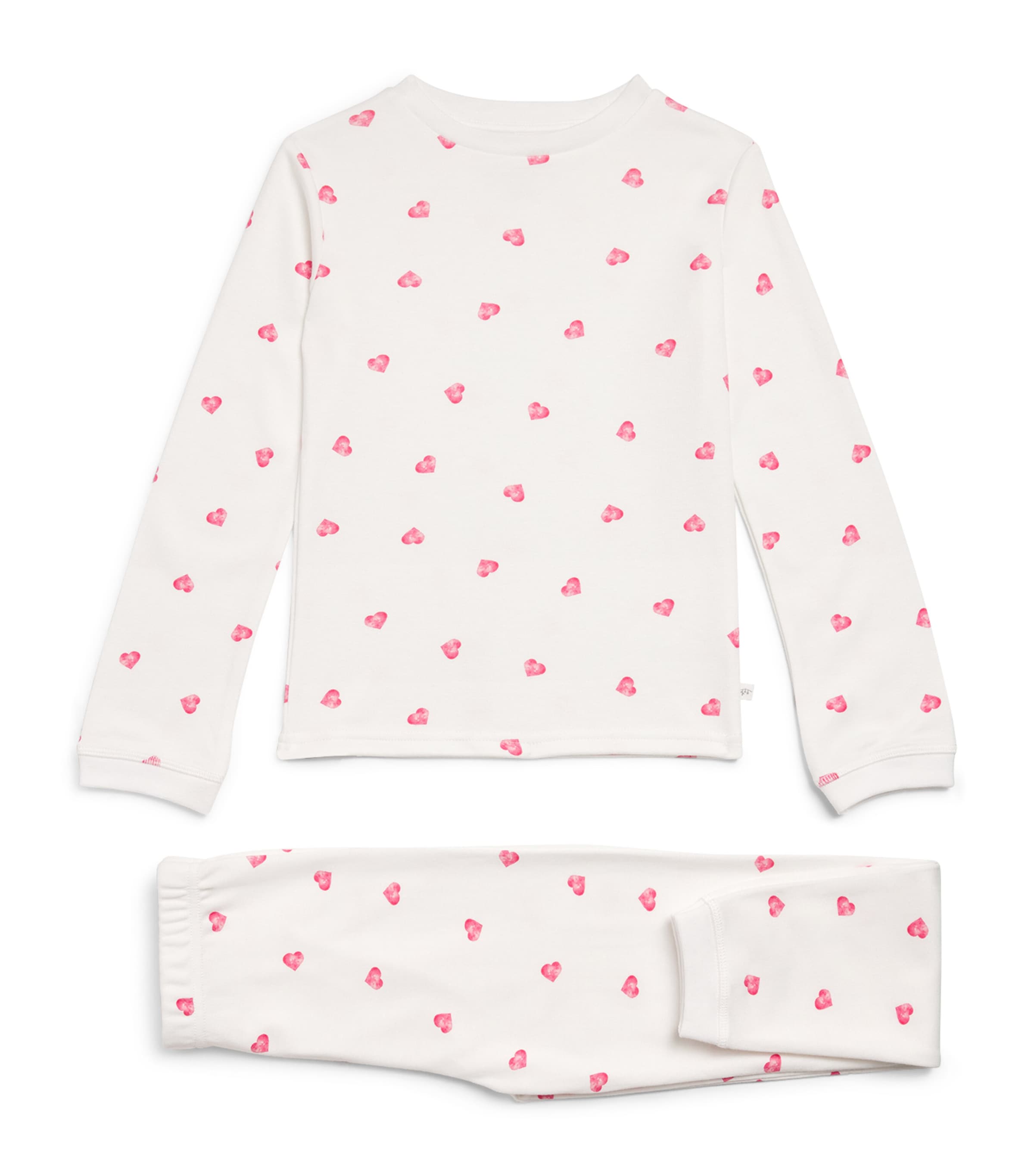 Rosa & Blue Heart Pyjama Set In Pink