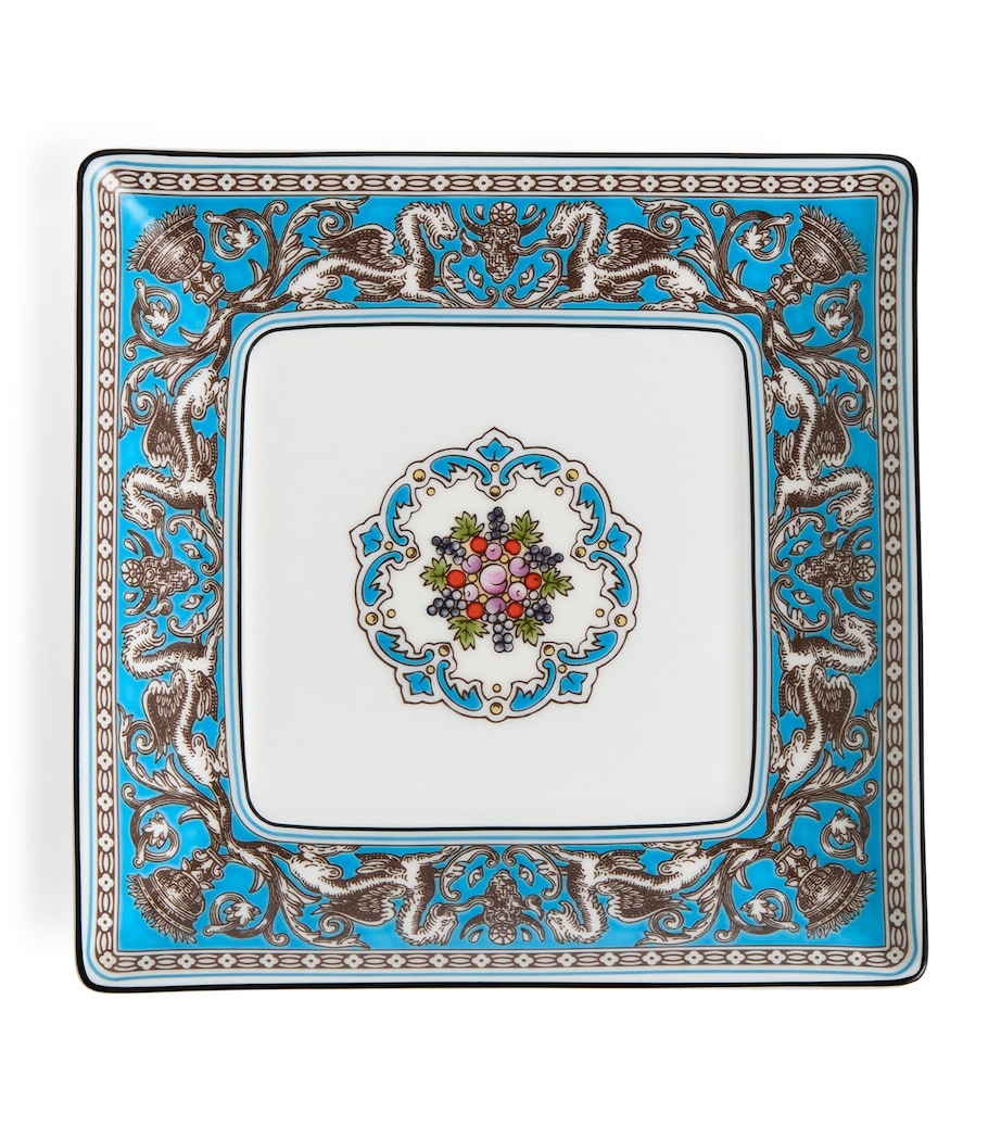 Florentine Turquoise Square Tray (14cm) TURQUOISE Image 1