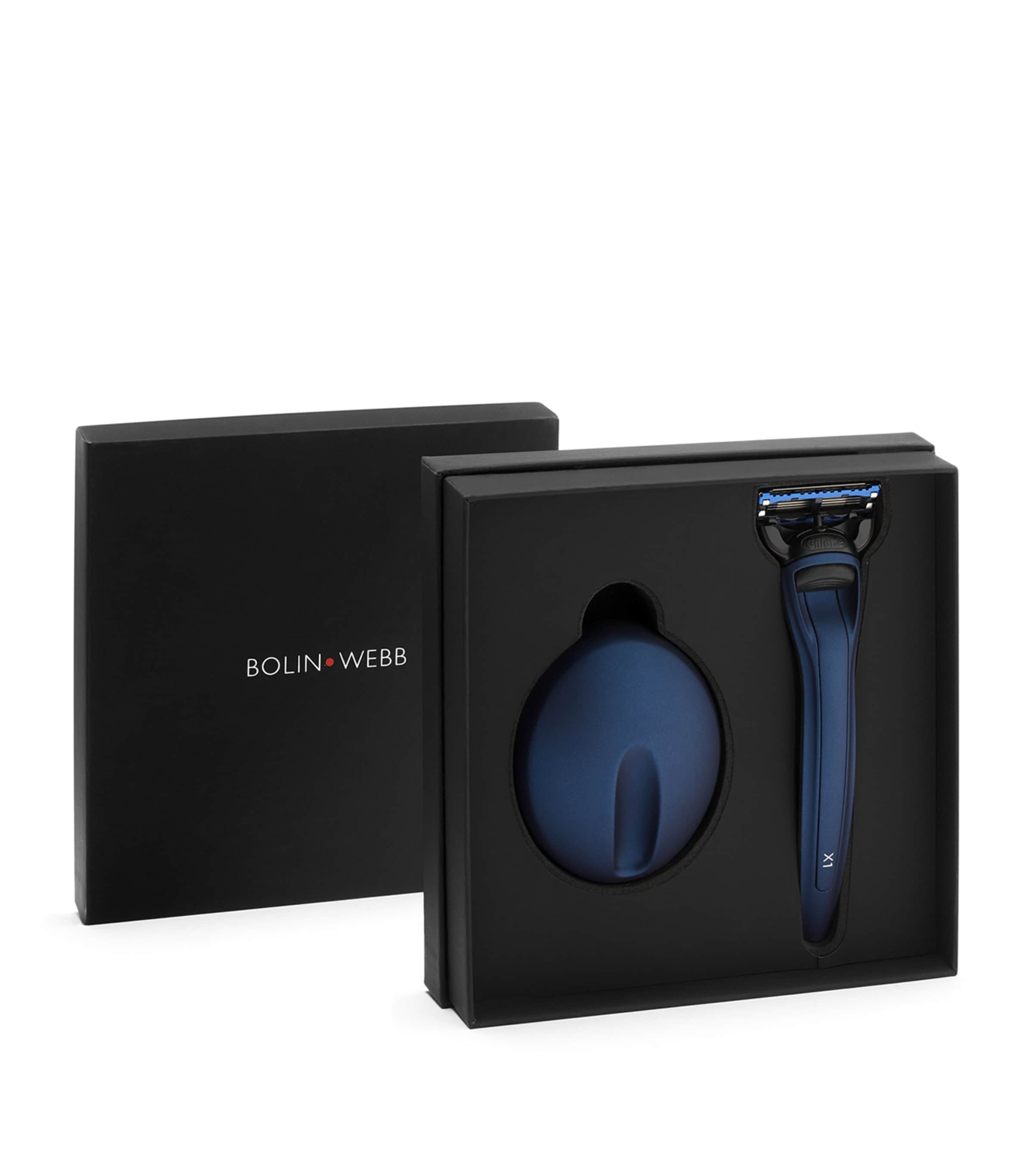 Bolin Webb X1 Matte Razor With Stand In Blue