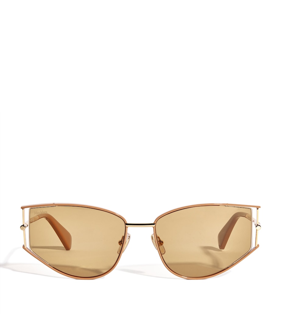 Cat-Eye Sunglasses CAMEL Image 1
