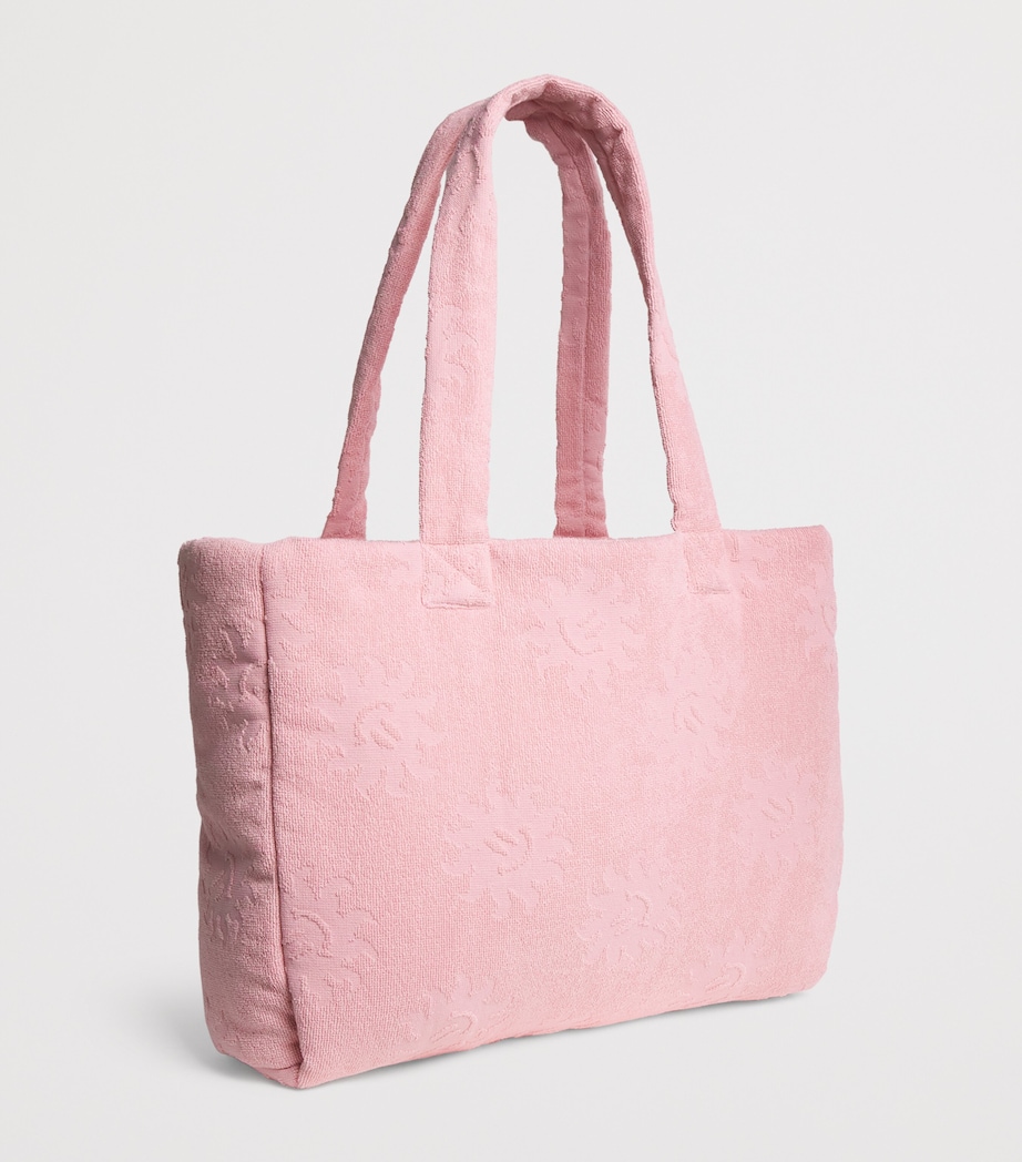 Hunza G Cotton Sunny Tote Bag Pink Image 3