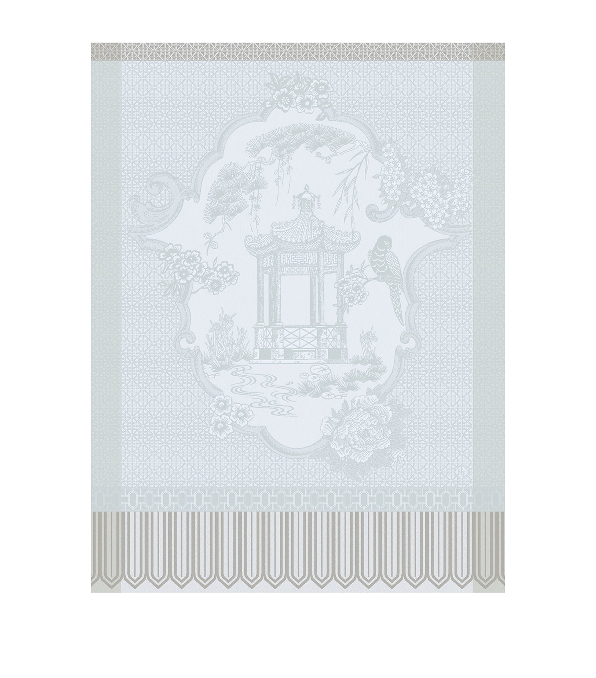 Le Jacquard Français Promenade Impériale Tea Towel (80cm x 60cm) Grey Image 1