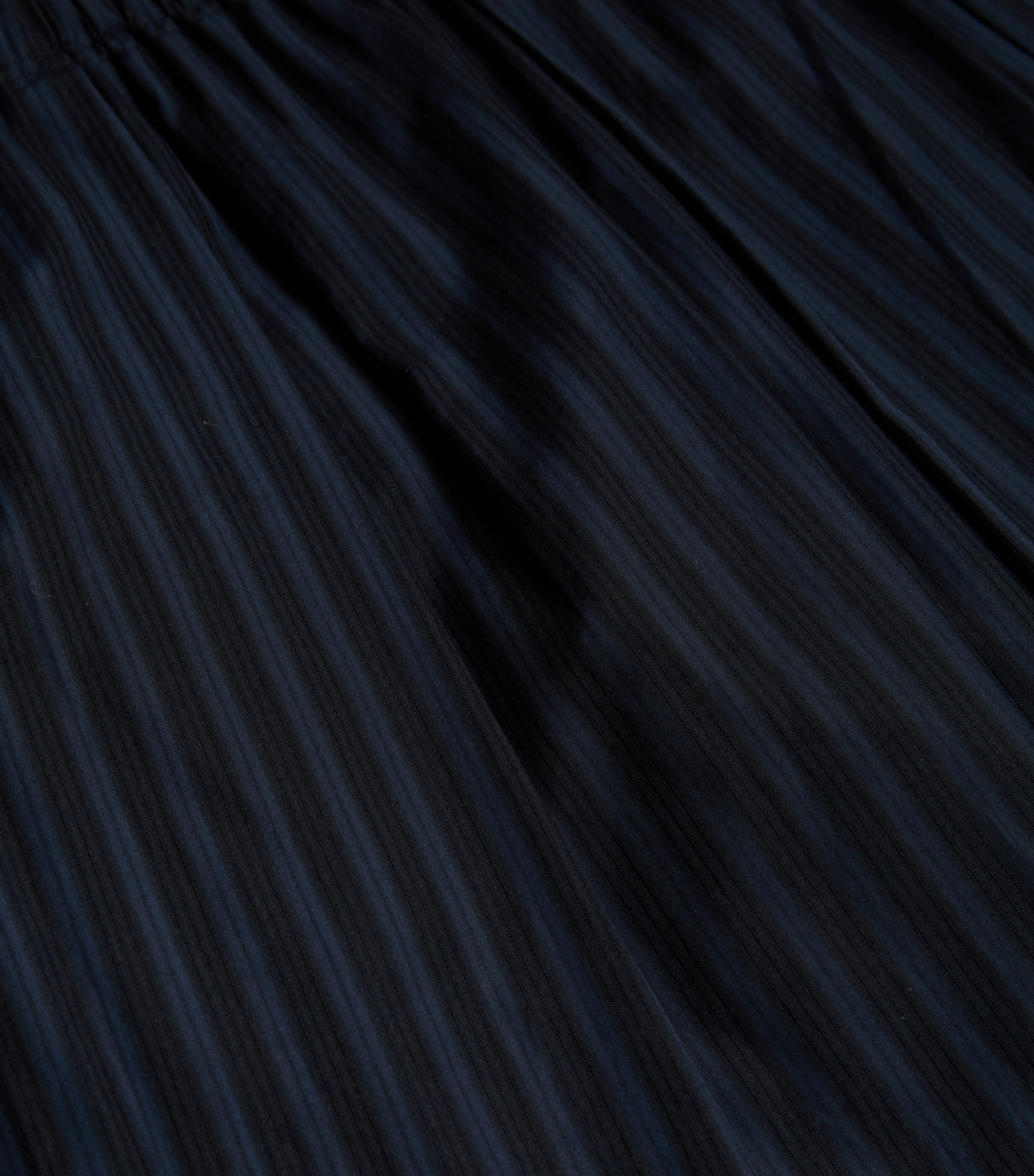 Linear Cotton Stripe Midi Skirt NOCTURNE NAVY - XLV Image 2
