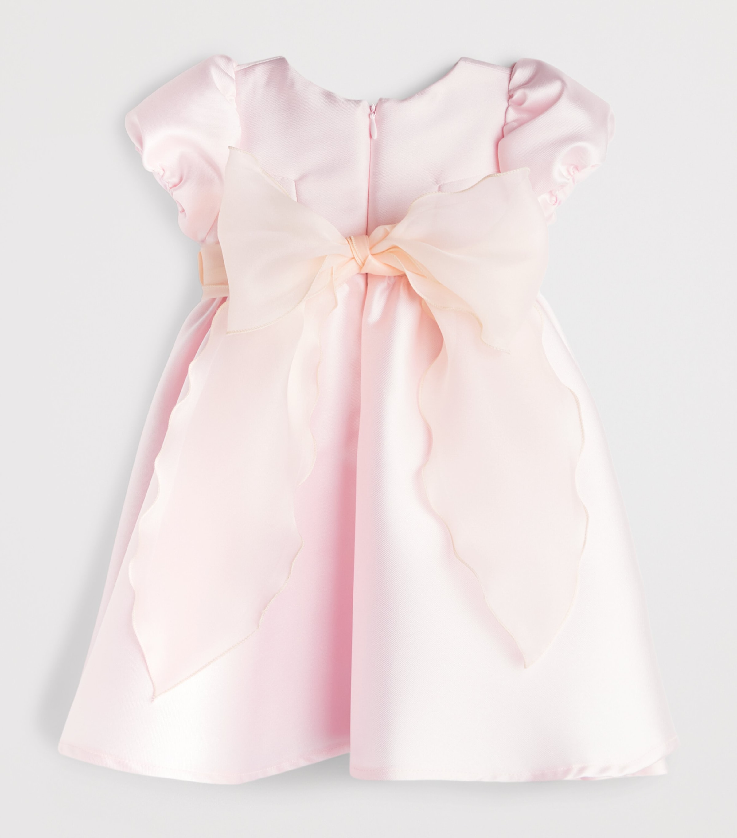 Monnalisa Floral-Embellished Dress (9 Months-3 Years) Antique Pink Image 2