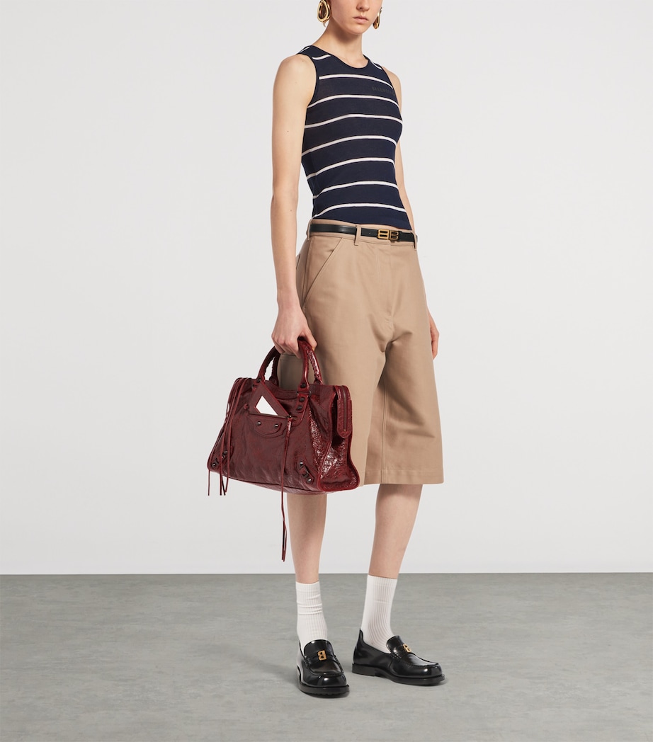 Balenciaga Medium Lambskin Le City Top-Handle Bag Image 2