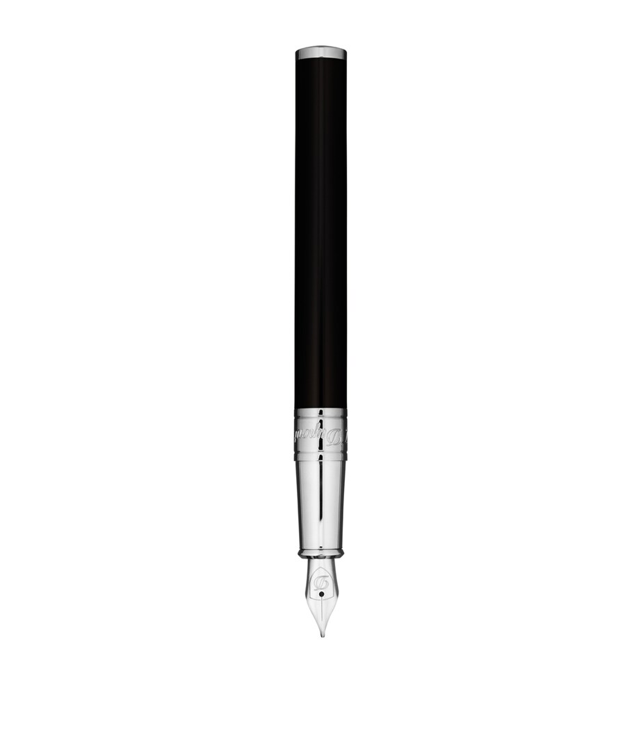 D-Initial Fountain Pen BLACK/SILVER Image 1