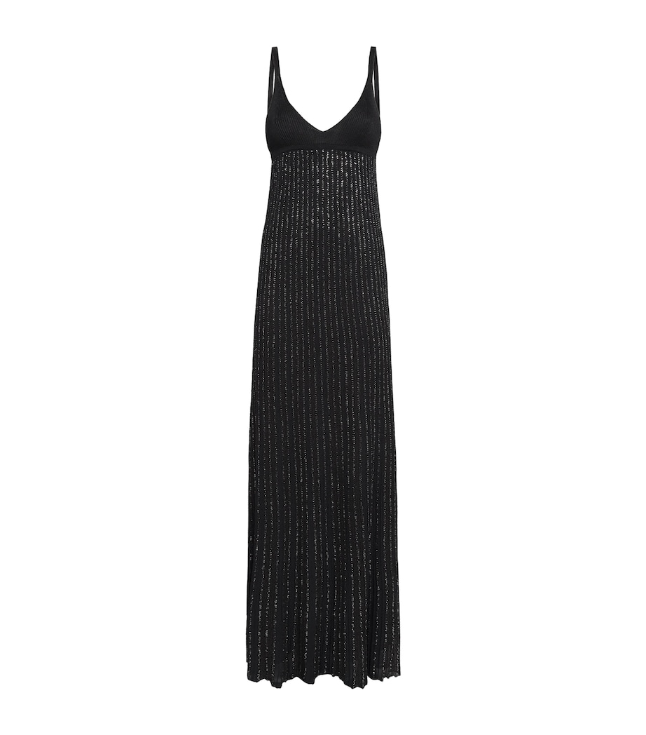 Embellished Maxi Dress S91RX BLACK TONES Image 1