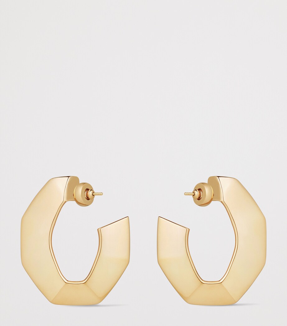 Large Structural Earrings GOLDEN YELLOW Image 5