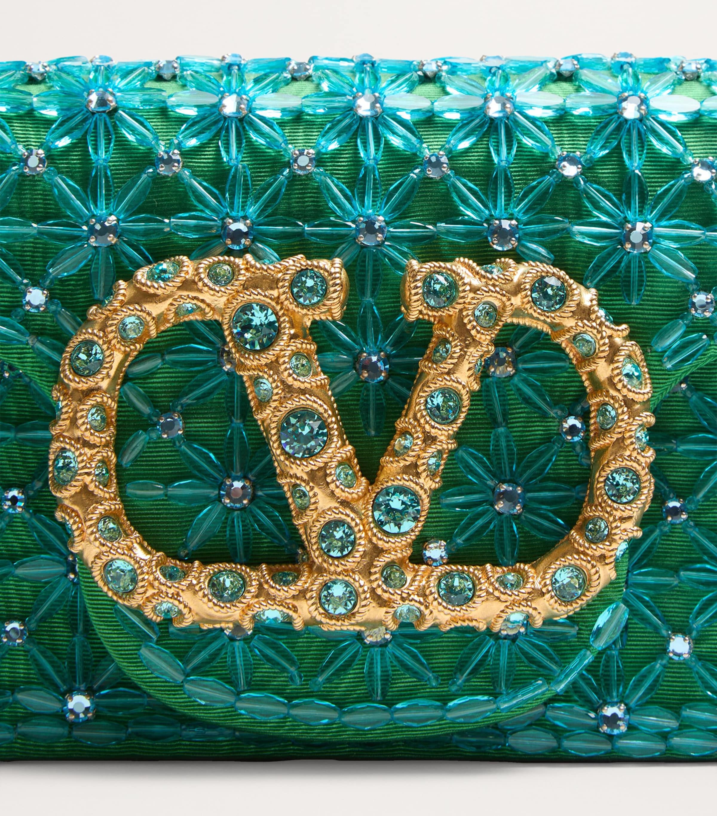 Valentino Garavani Small Embroidered Loco Shoulder Bag