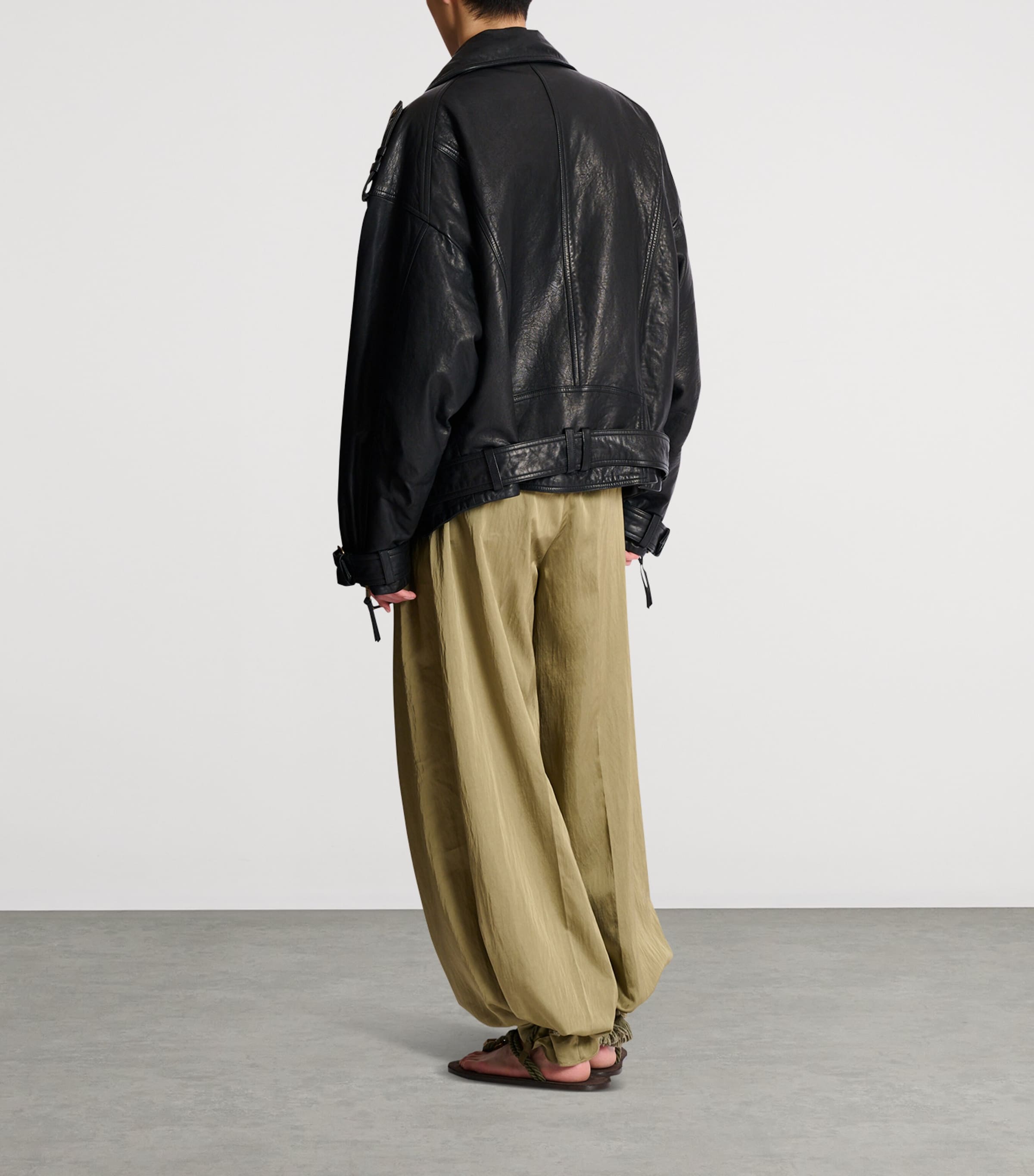 Lambskin Biker Jacket 0PA NOIR Image 3