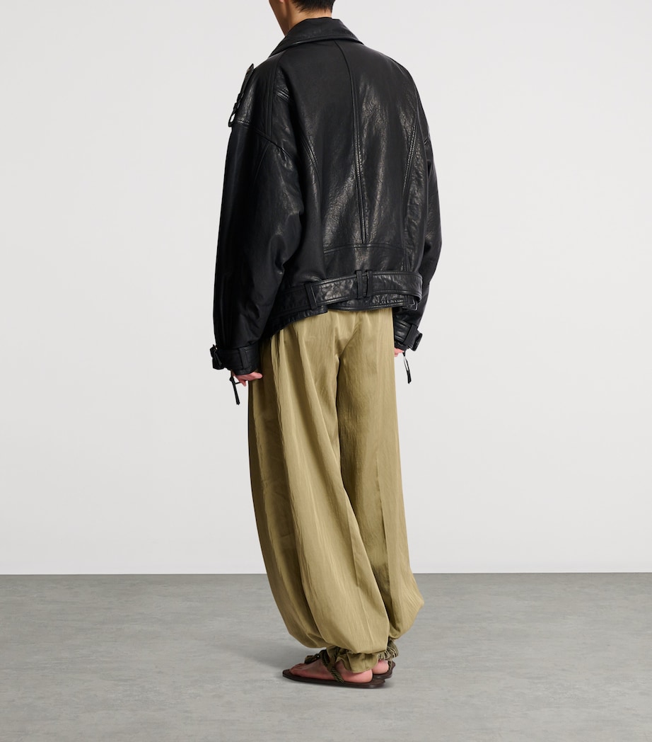 Lambskin Biker Jacket 0PA NOIR Image 3