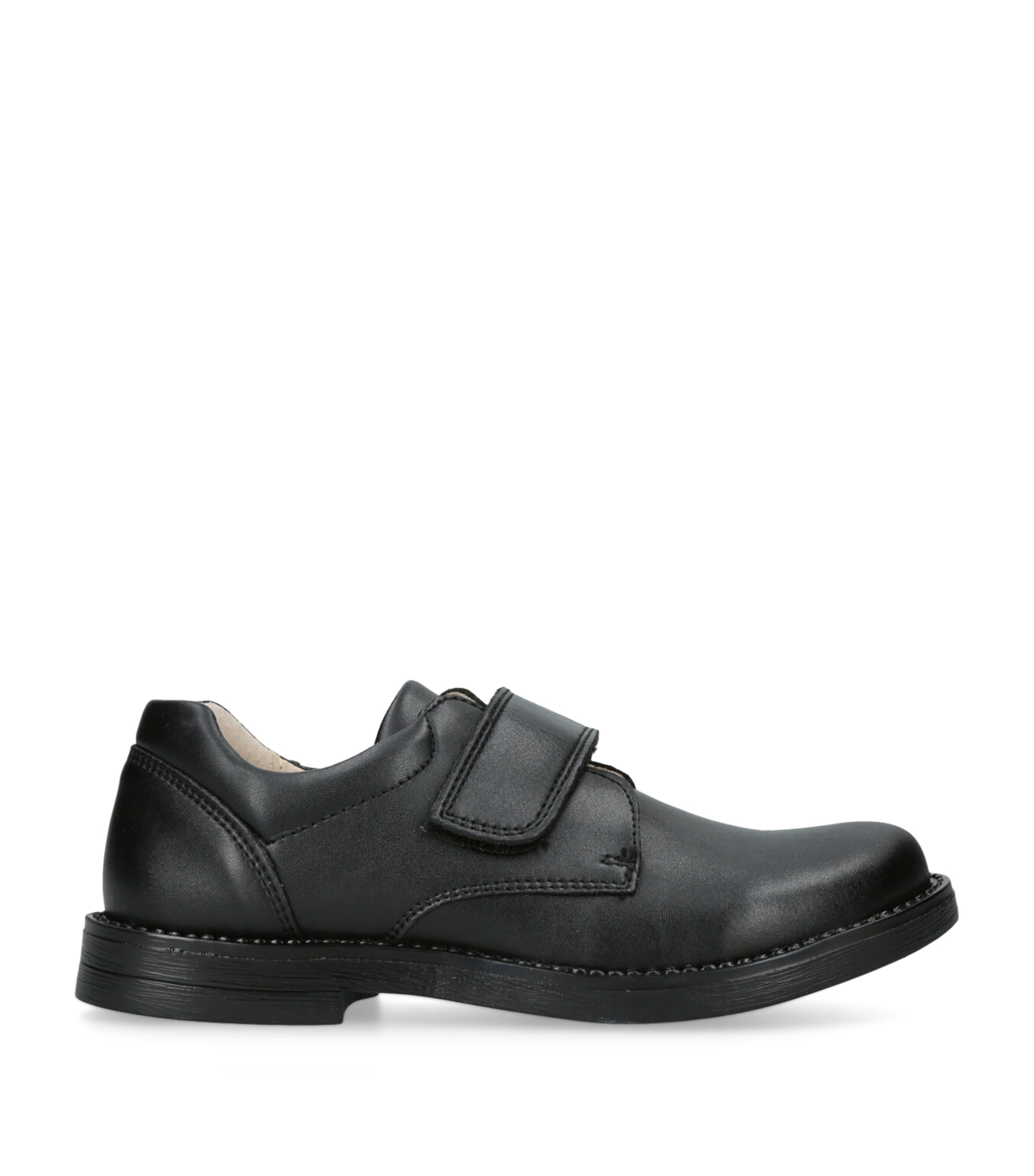 Leather George School Shoes BLACK Image 1