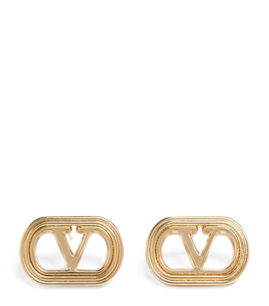 Ovalette VLogo Stud Earrings L01 Image 1