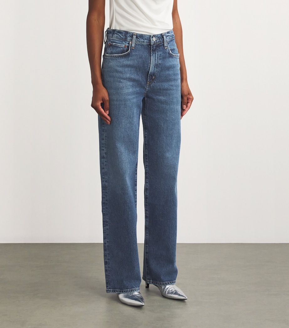Harper Mid-Rise Straight Jeans FIX (IND VINT DK) Image 3