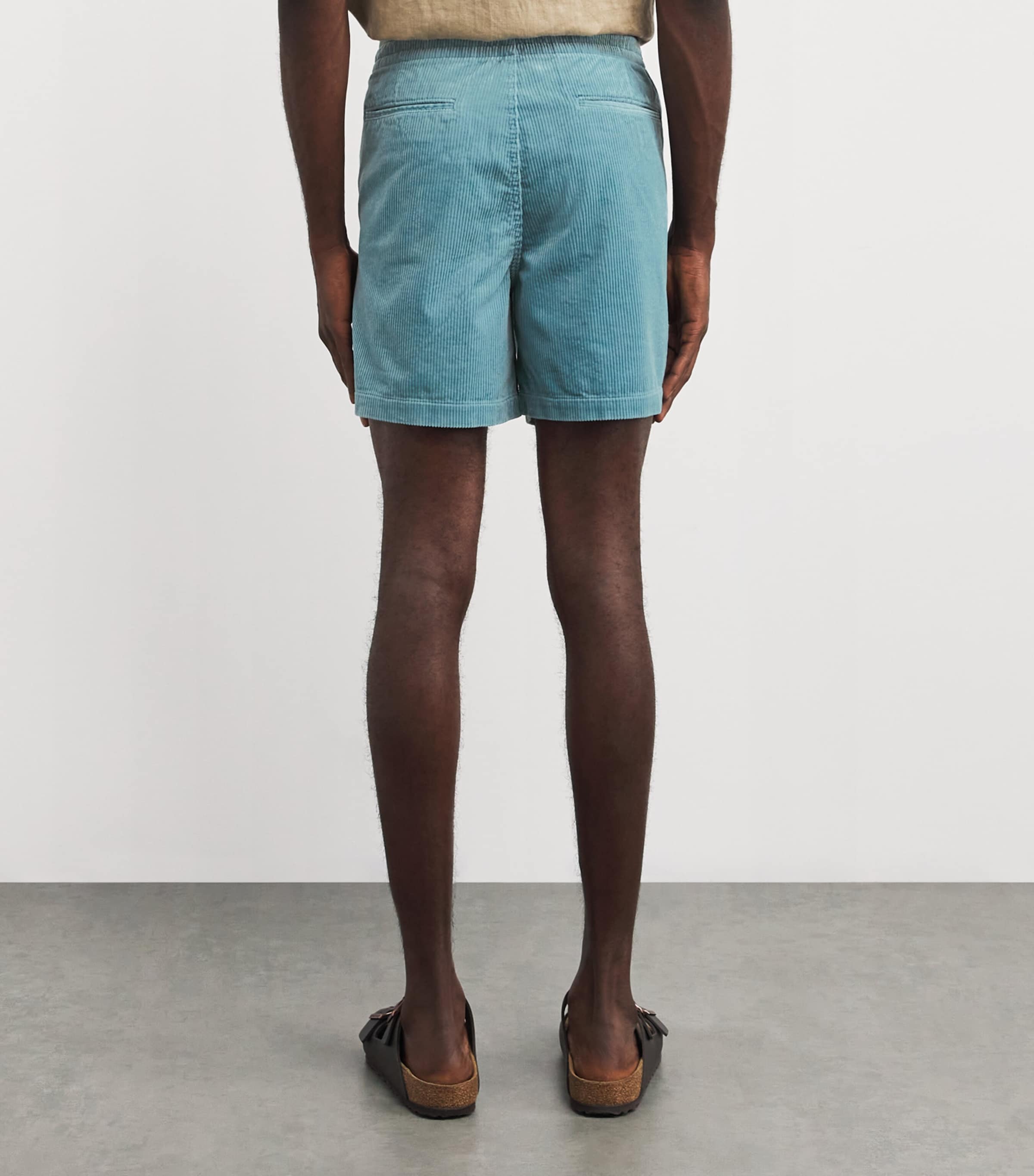 Polo Ralph Lauren Mens Cotton Corduroy Polo Prepster Shorts Blue Image 4