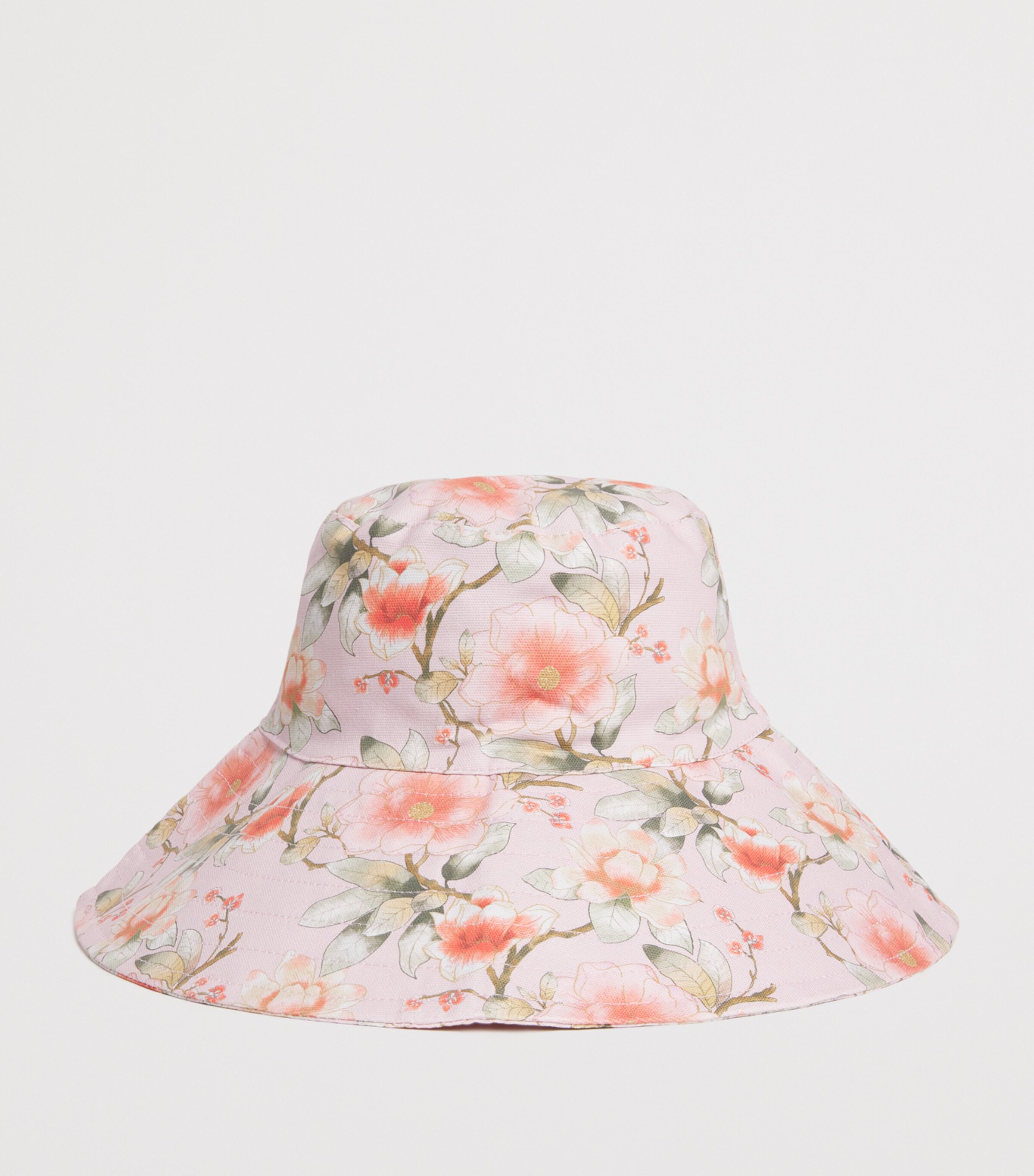 Cotton Floral Print Bucket Hat PETAL Image 2