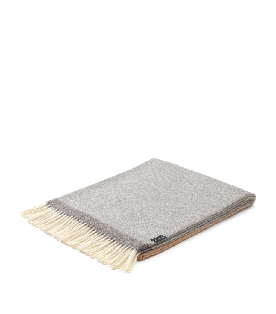 Weich Plaid Merima Throw (180cm x 130cm) Grey / Ochre Image 1