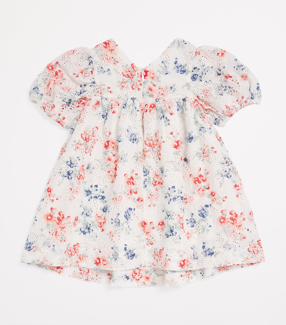 Tartine et Chocolat Broderie Anglaise Floral Dress (3 Months-4 Years) Blanc Image 2