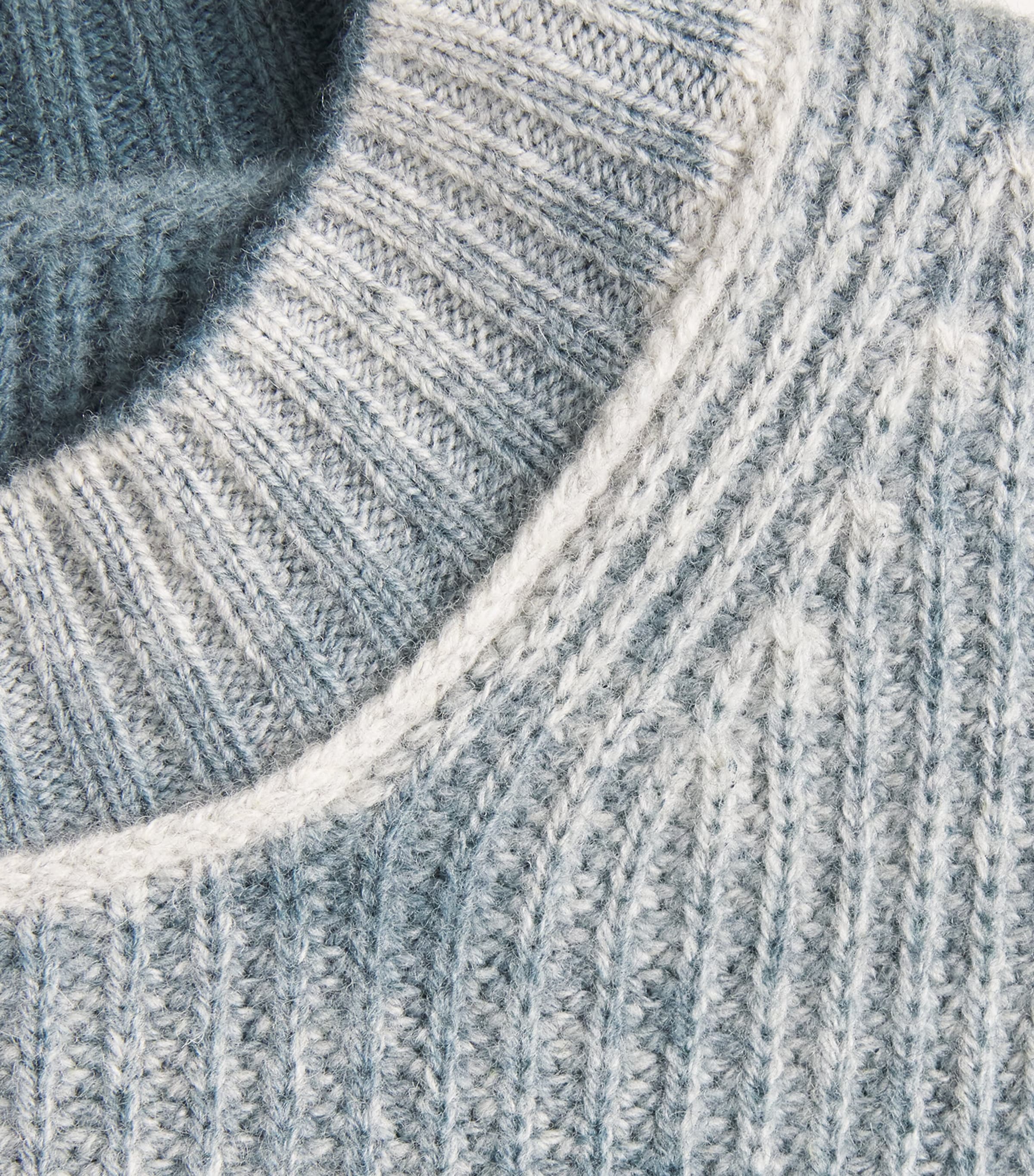 Represent Mens Wool Reversible Fade Out Sweater Petrol Image 7