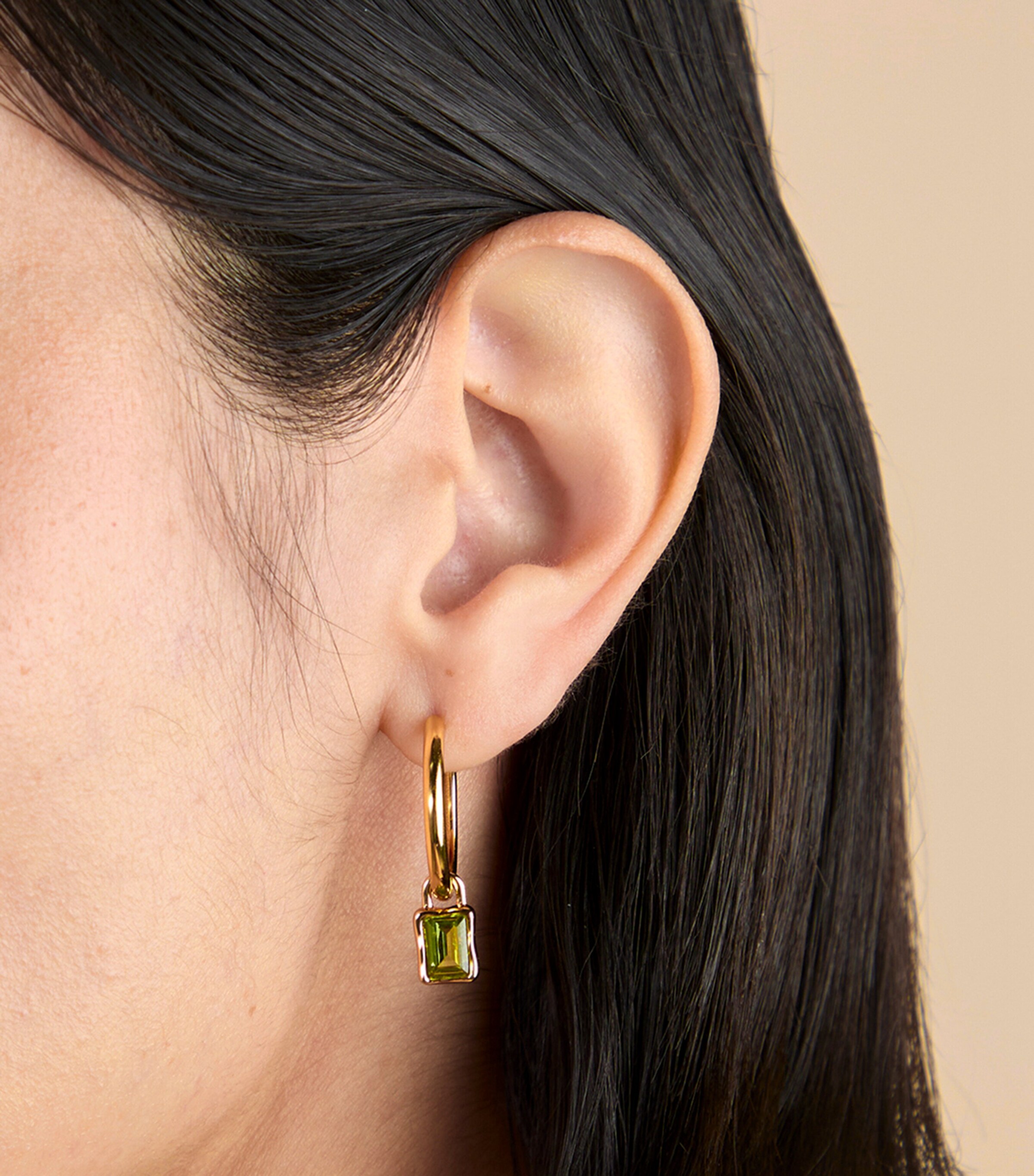 Gold-Plated August Birthstone Charm GOLD Image 2