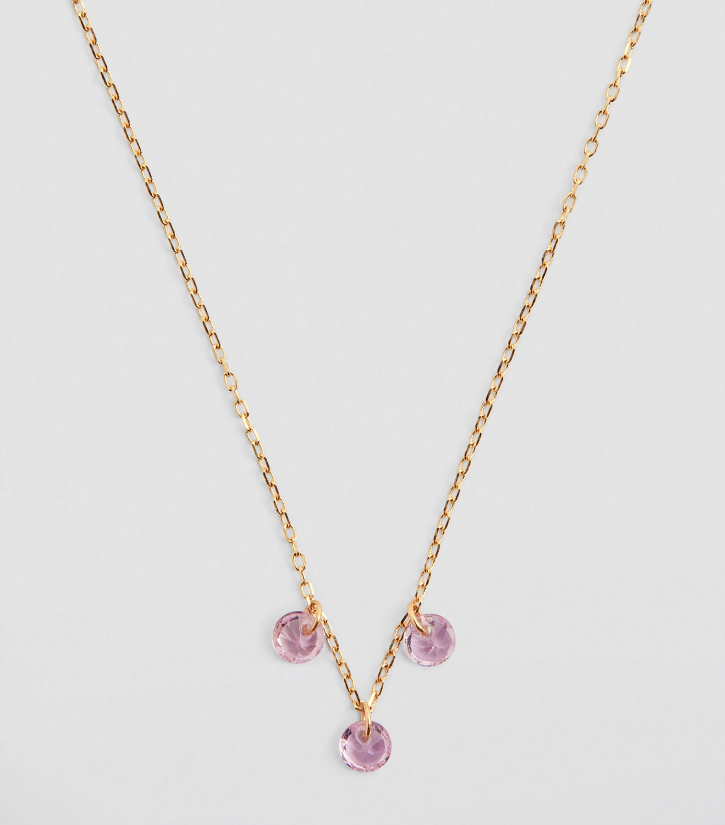 Yellow Gold and Sapphire La Vie en Rose Necklace YELLOW GOLD Image 2
