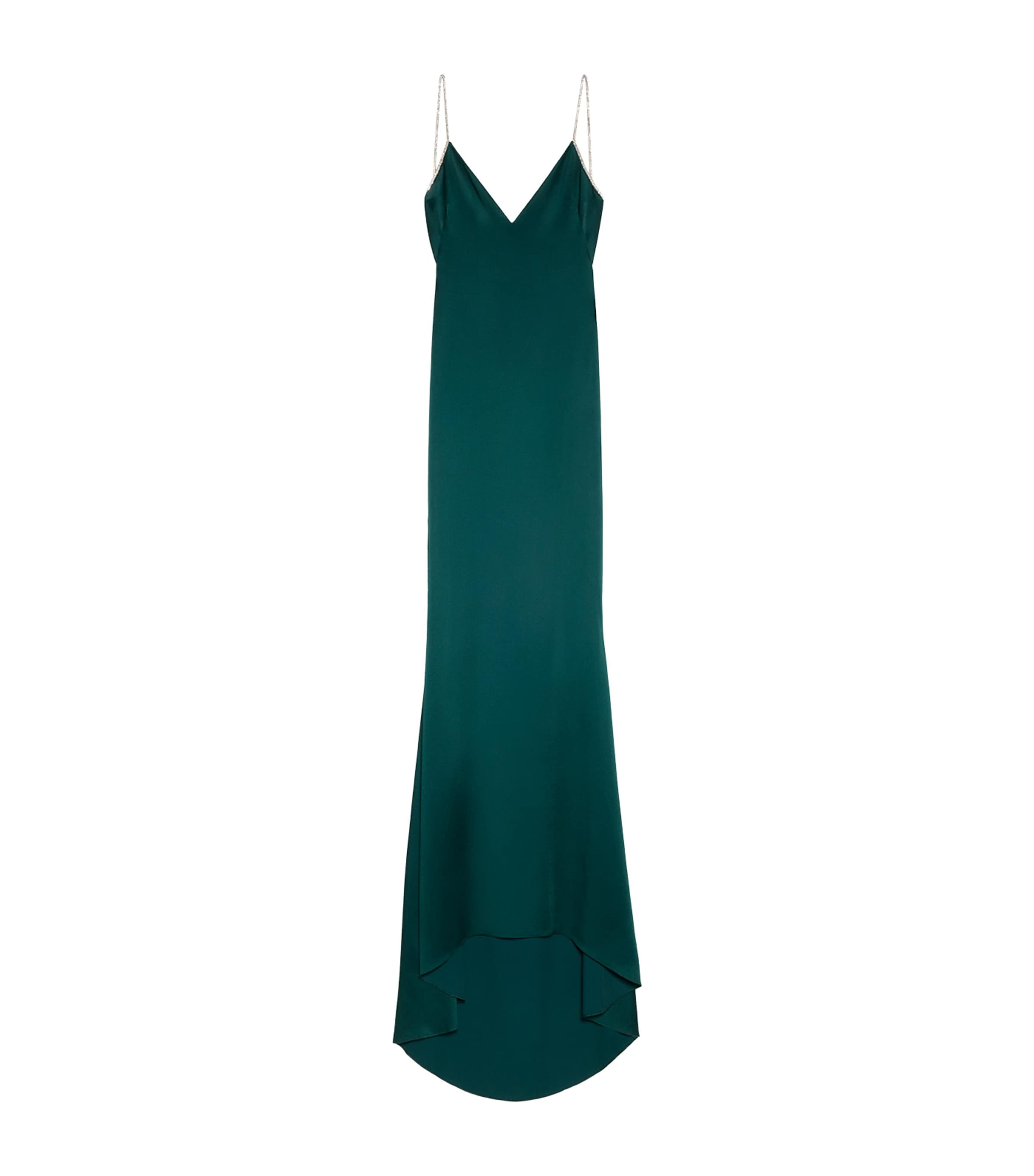 TOM FORD Womens Satin Embellished Maxi Dress Gtd Image 1