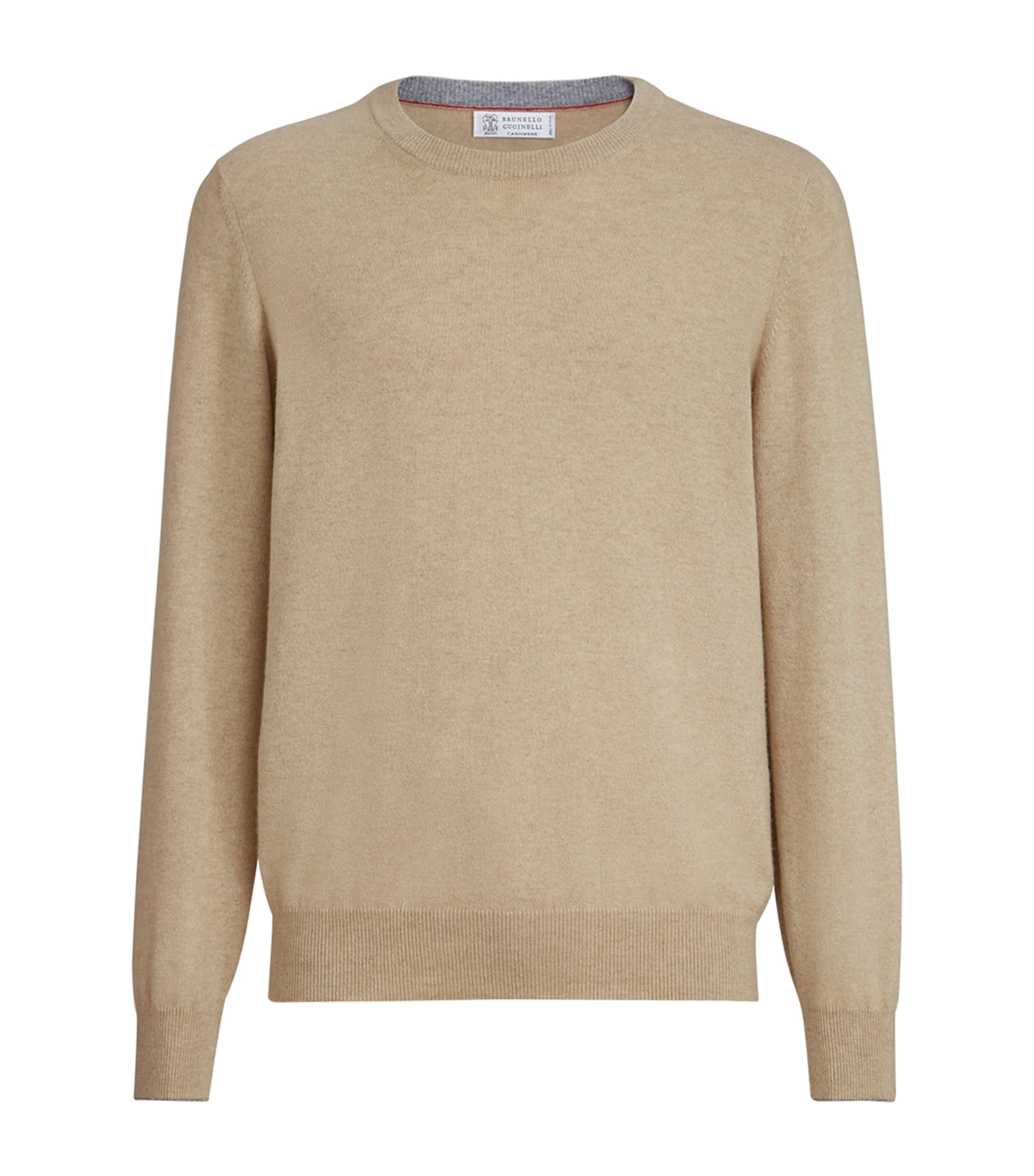 Brunello Cucinelli Mens Cashmere Crew-Neck Sweater Image 1