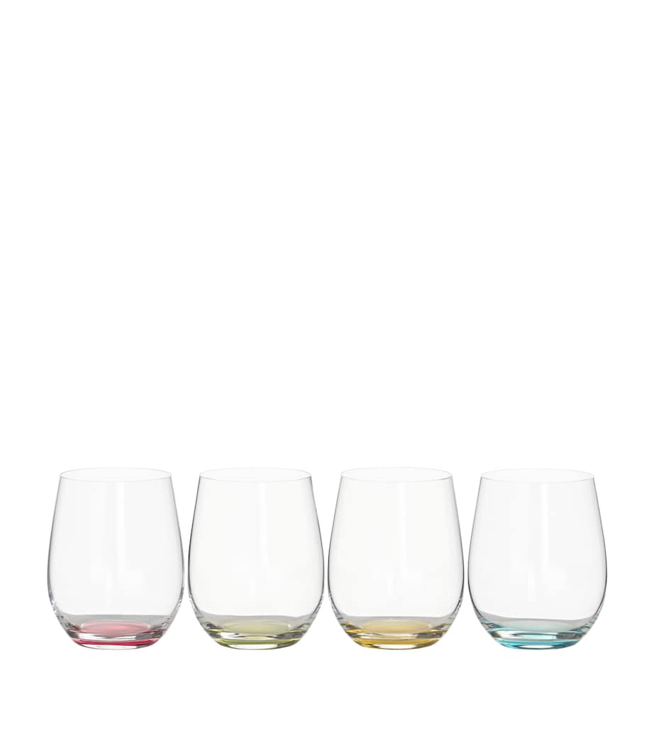 Riedel Happy O Coloured Wine Tumblers (Set of 4) Clear Image 1