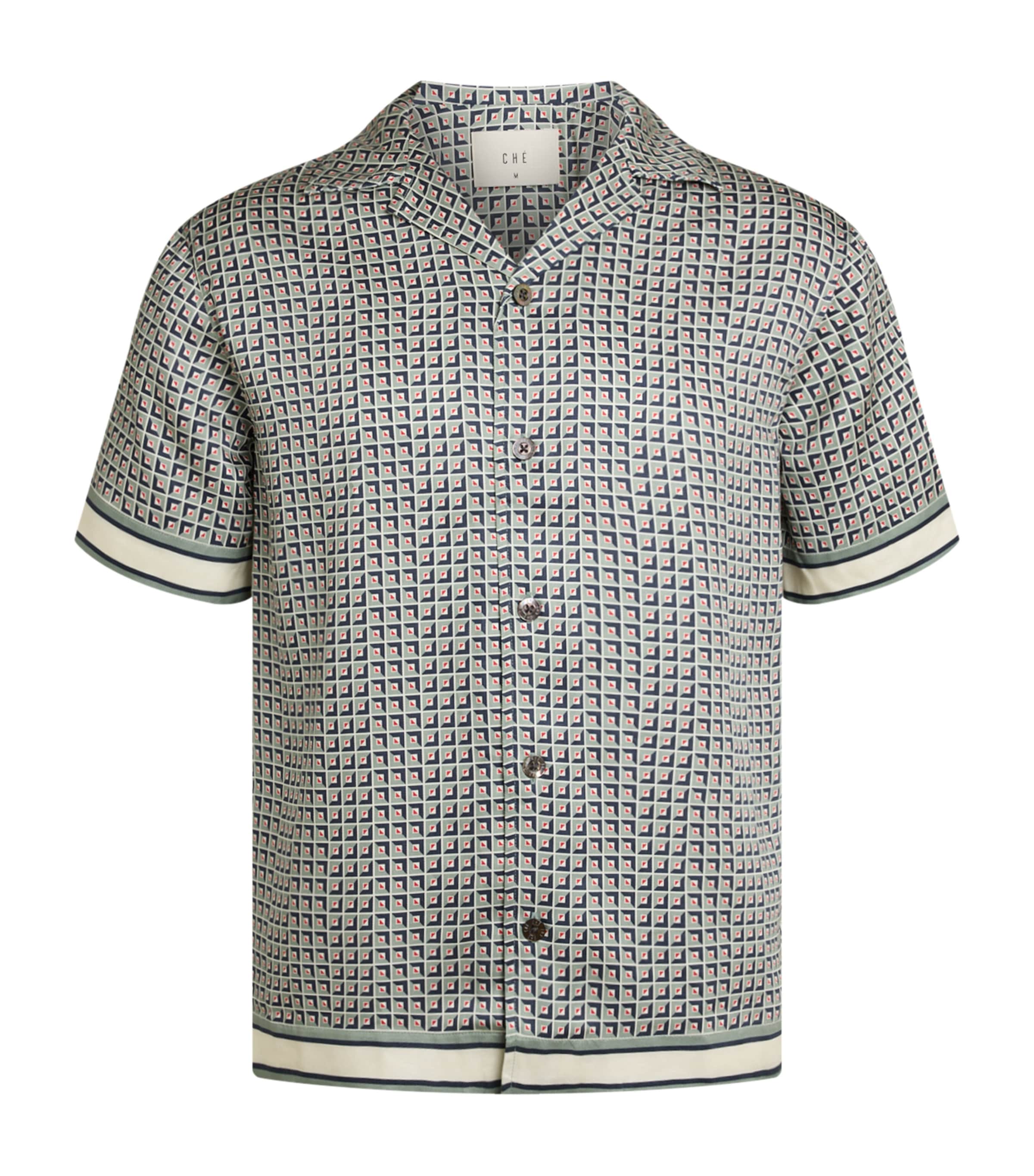 Che Tessera-printed Shirt In Green