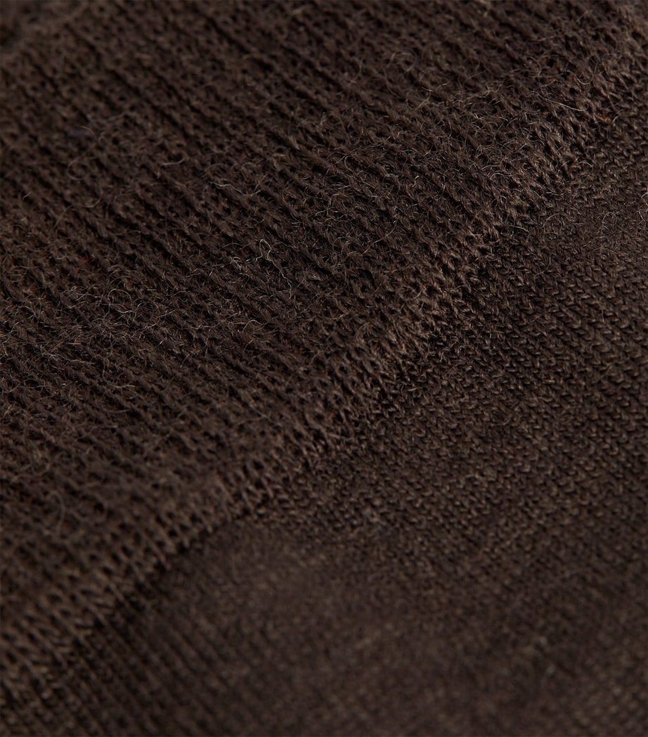 Soft Merino Socks 5239 DARK BROWN Image 2