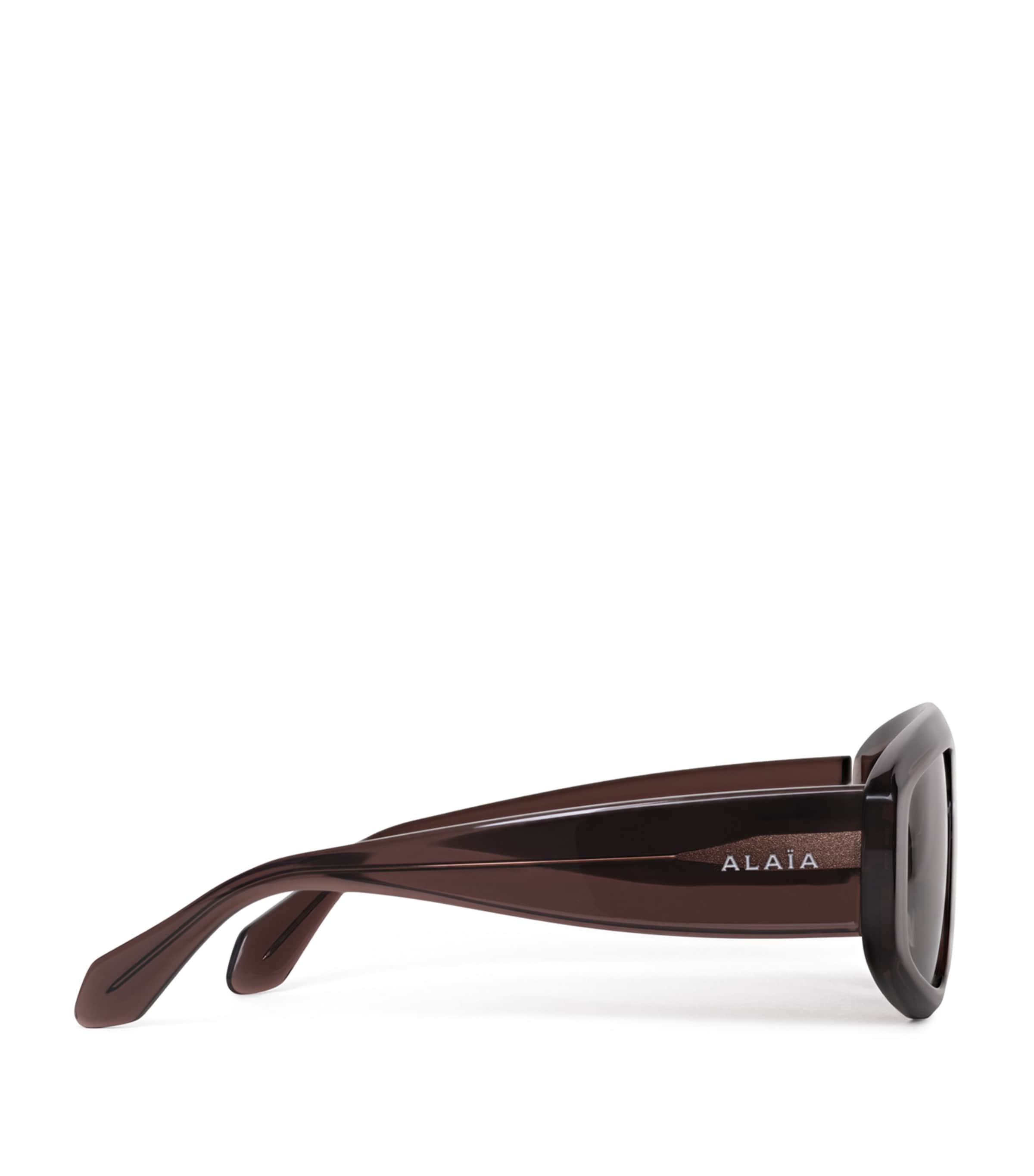 Alaïa Acetate Aviator Mask Sunglasses Brown/green Image 2
