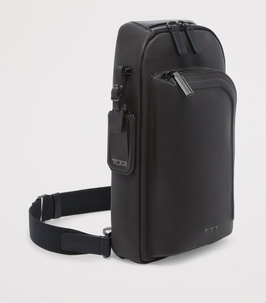 Leather Gregory Cross-Body Bag ESPRESSO BROWN Image 4