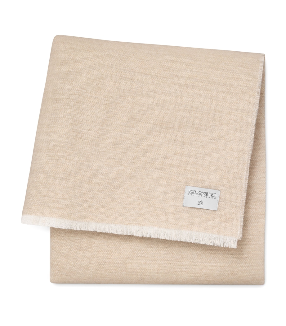Schlossberg Wool-Cashmere Dina Throw (130cm x 200cm) Beige Image 1