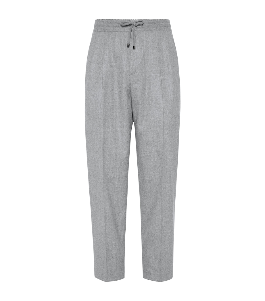 Linen Drawstring Leisure Trousers C272 Image 1
