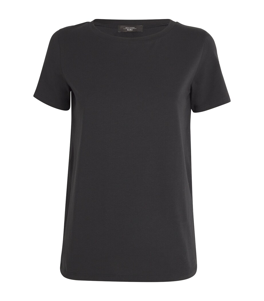 Weekend Max Mara Womens Cotton T-Shirt Black Image 1