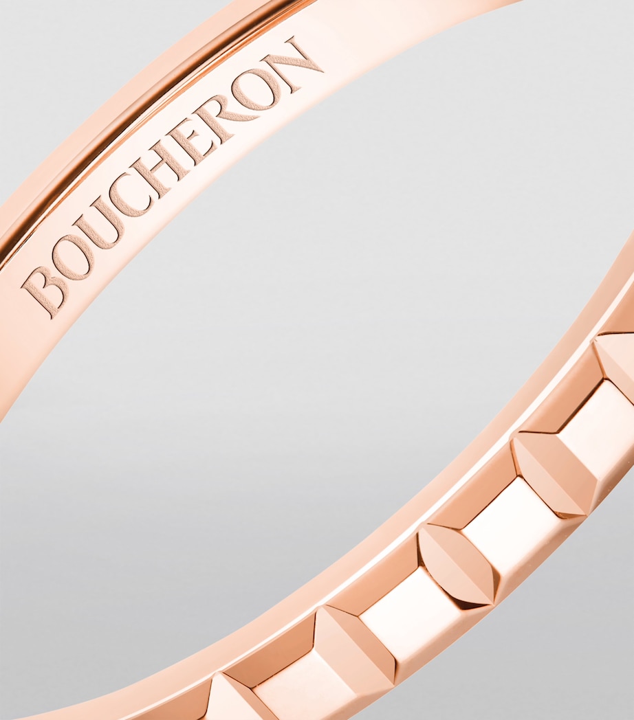 Mini Rose Gold Clou de Paris Wedding Ring MULTI Image 3