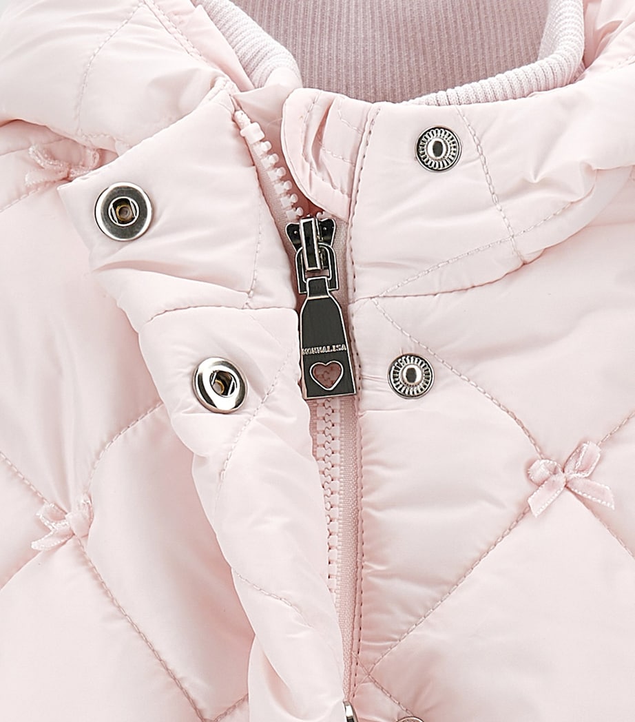Quilted Bow-Detail Coat (3-36 Months) ROSA FAIRYTALE Image 4