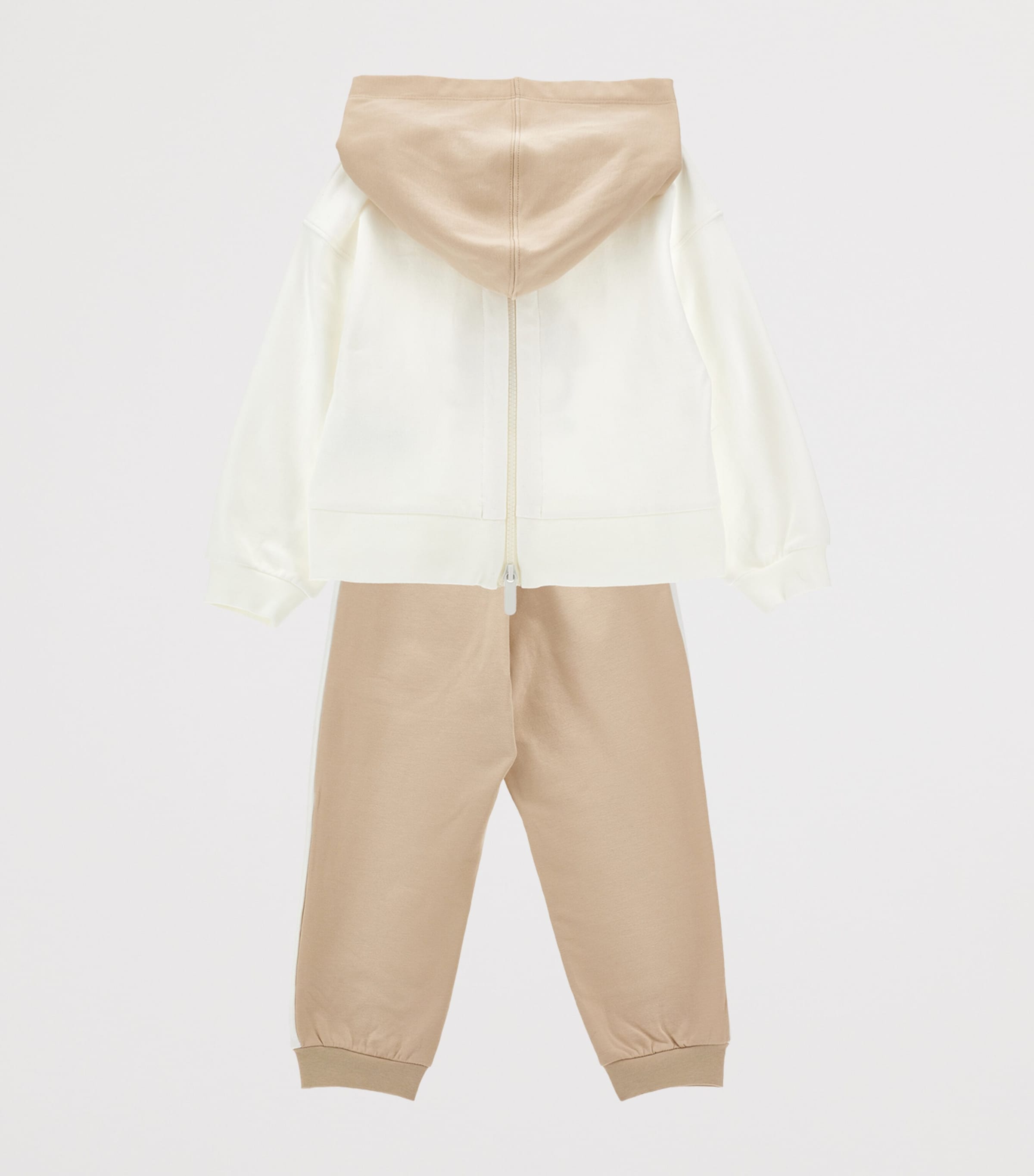 Stretch-Cotton Hoodie and Sweatpants Set (2-12 Years) PANNA/ECRU Image 3