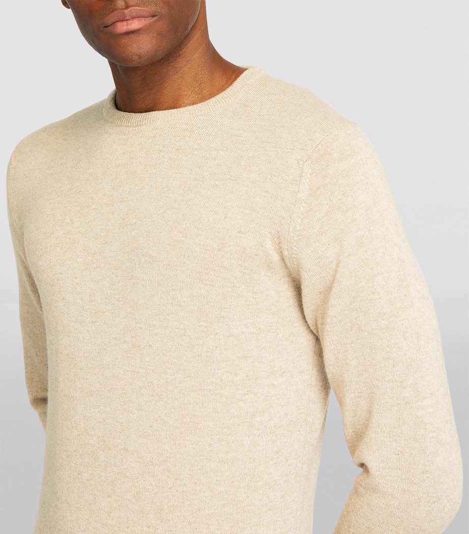 Cashmere Crew-Neck Sweater OATMEAL MARL Image 6