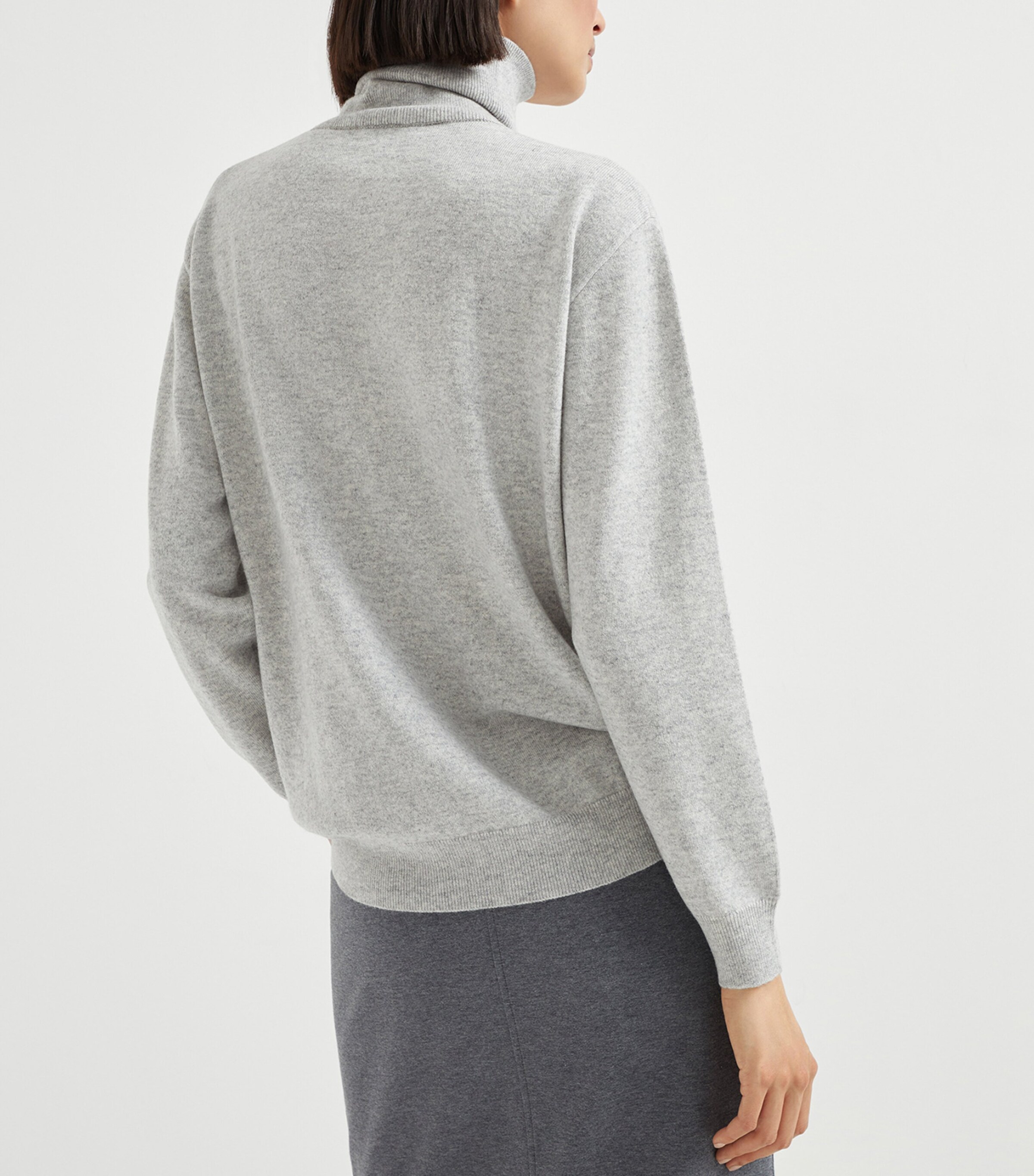 Brunello Cucinelli Womens Cashmere High-Neck Sweater Image 3