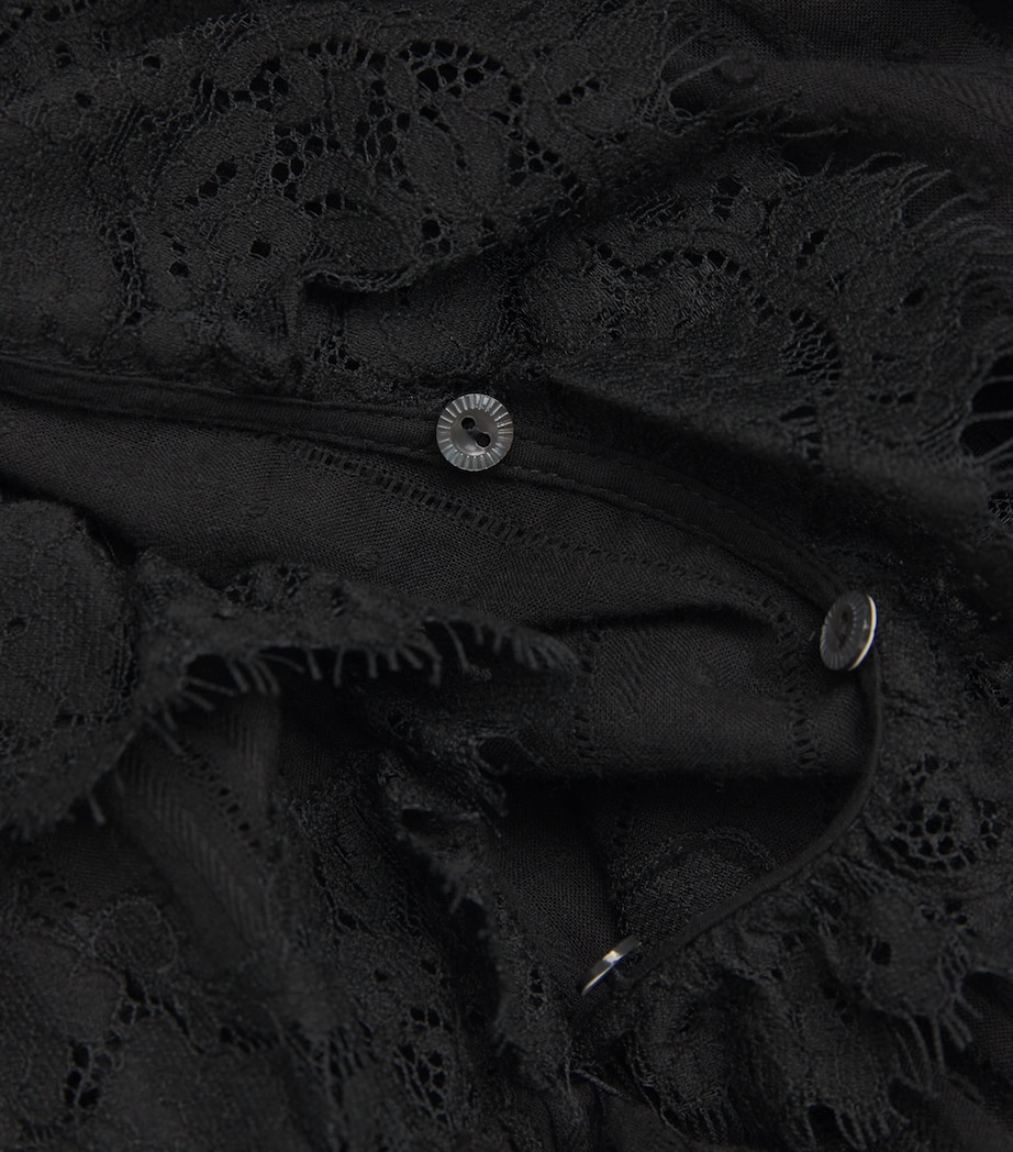 Cotton Gabriella Midi Dress BLACK Image 5