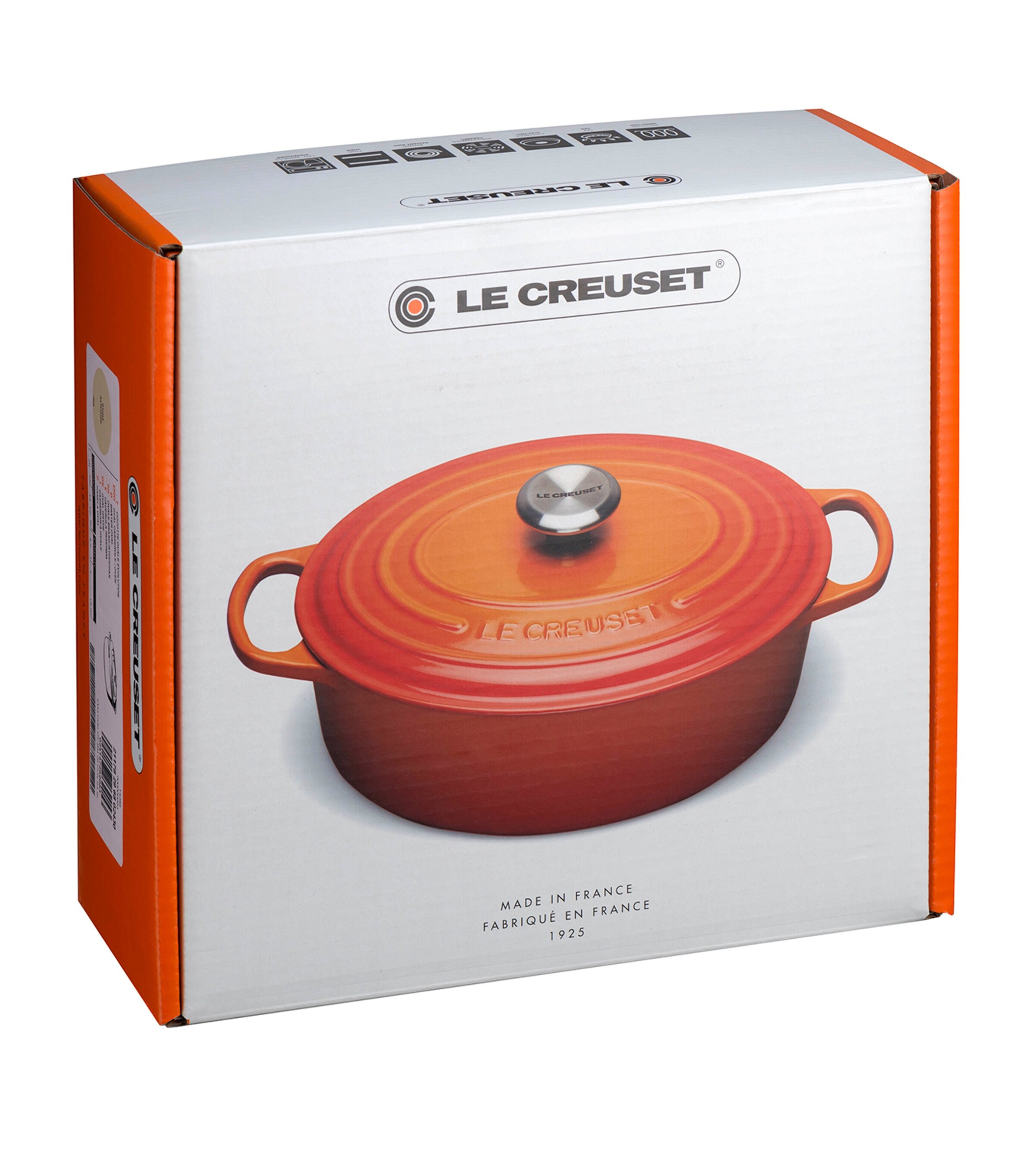 Cast Iron Oval Casserole Dish (29cm) BLACK Image 4