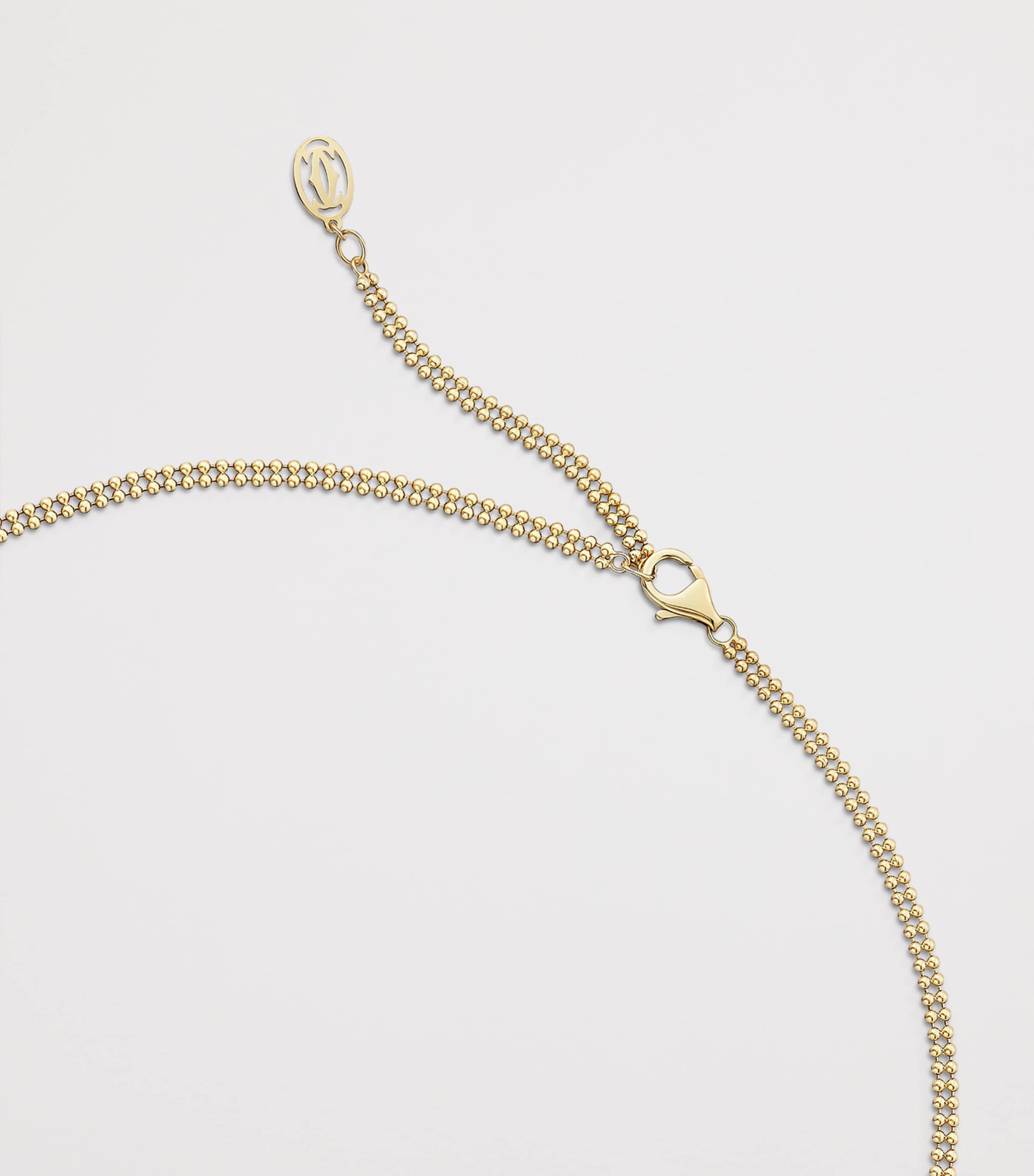 Mixed Gold and Diamond Trinity Necklace MIXED GOLD Image 6